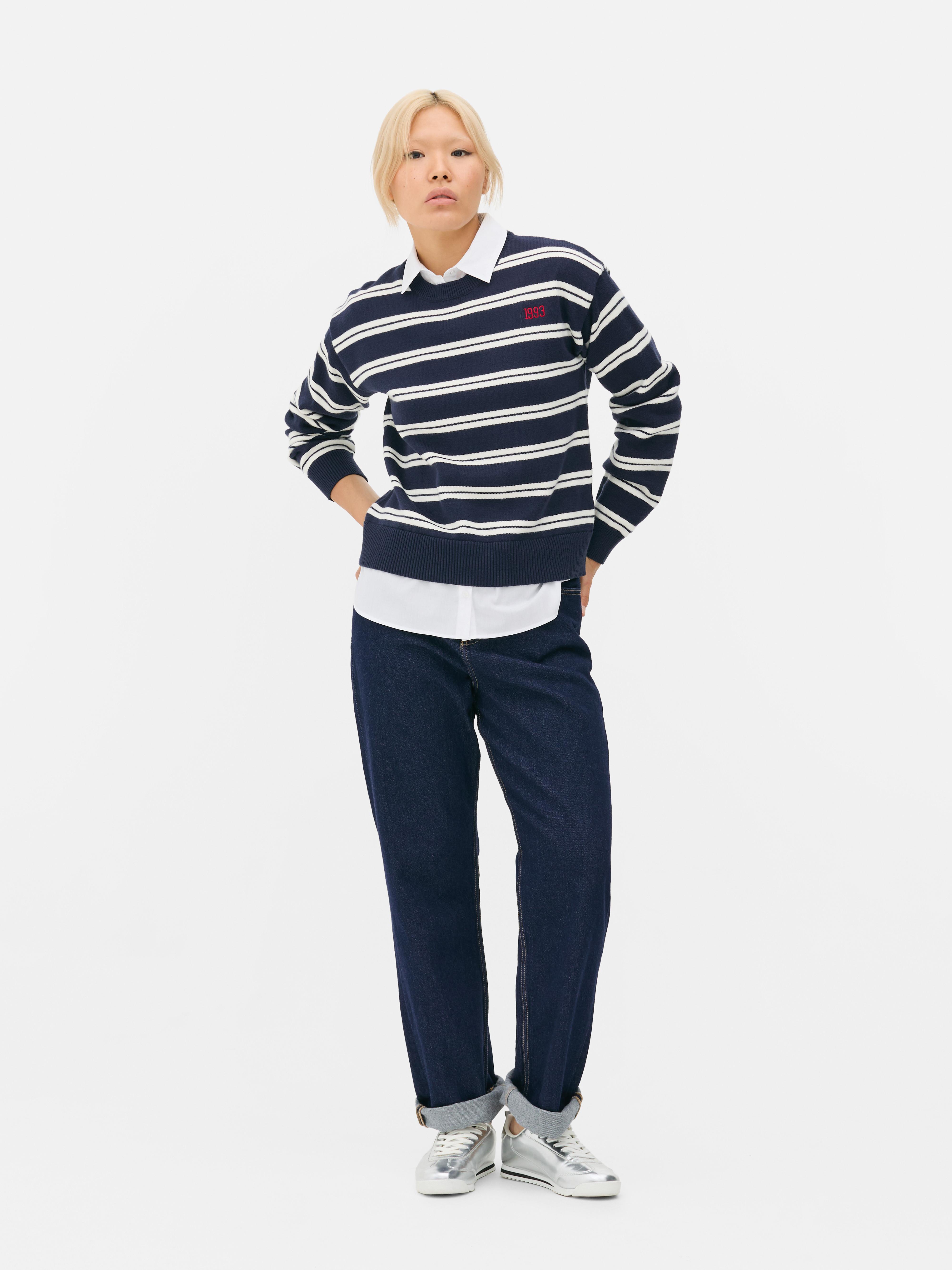 Maglione 2 in 1 a righe