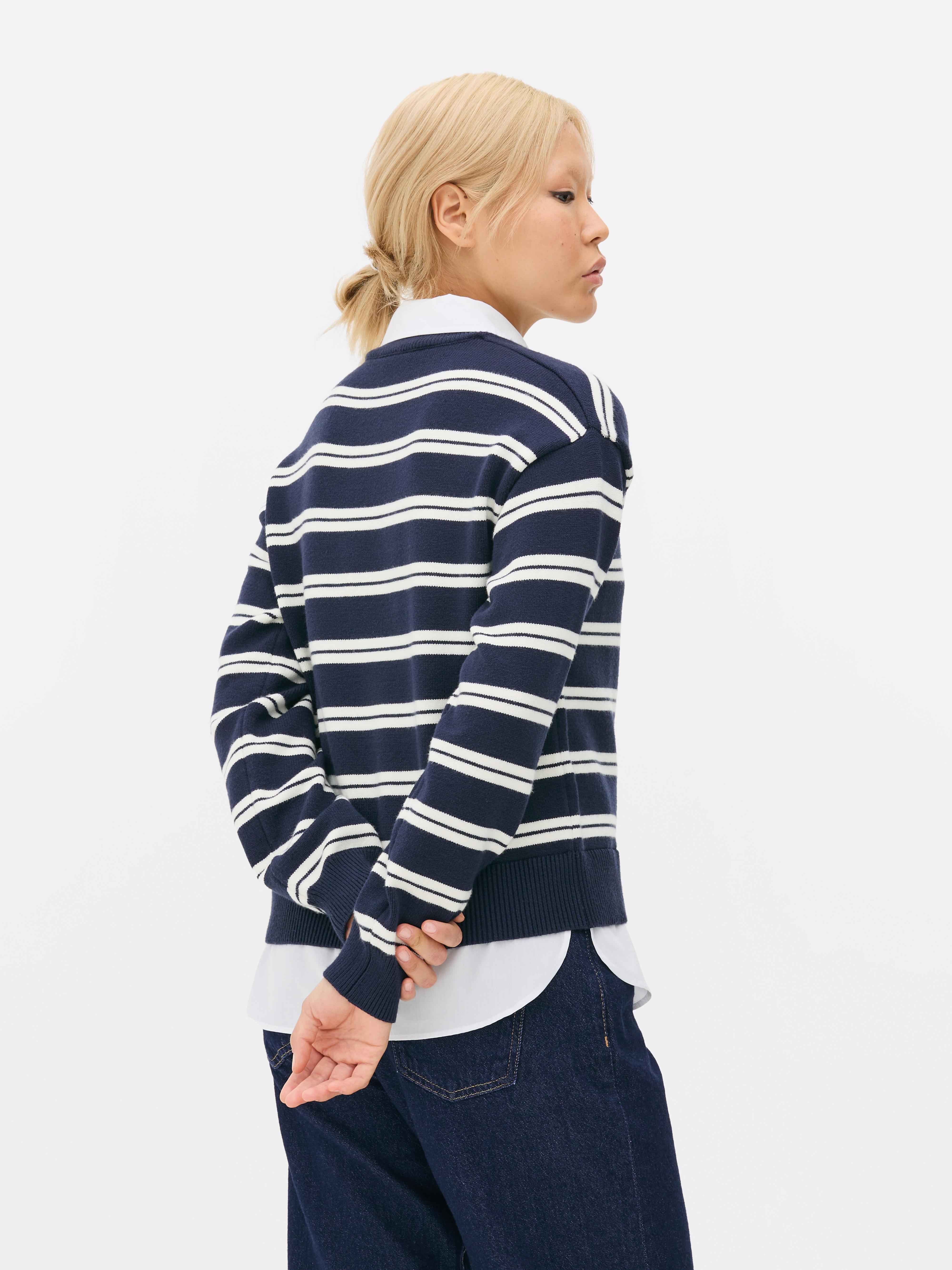 Maglione 2 in 1 a righe