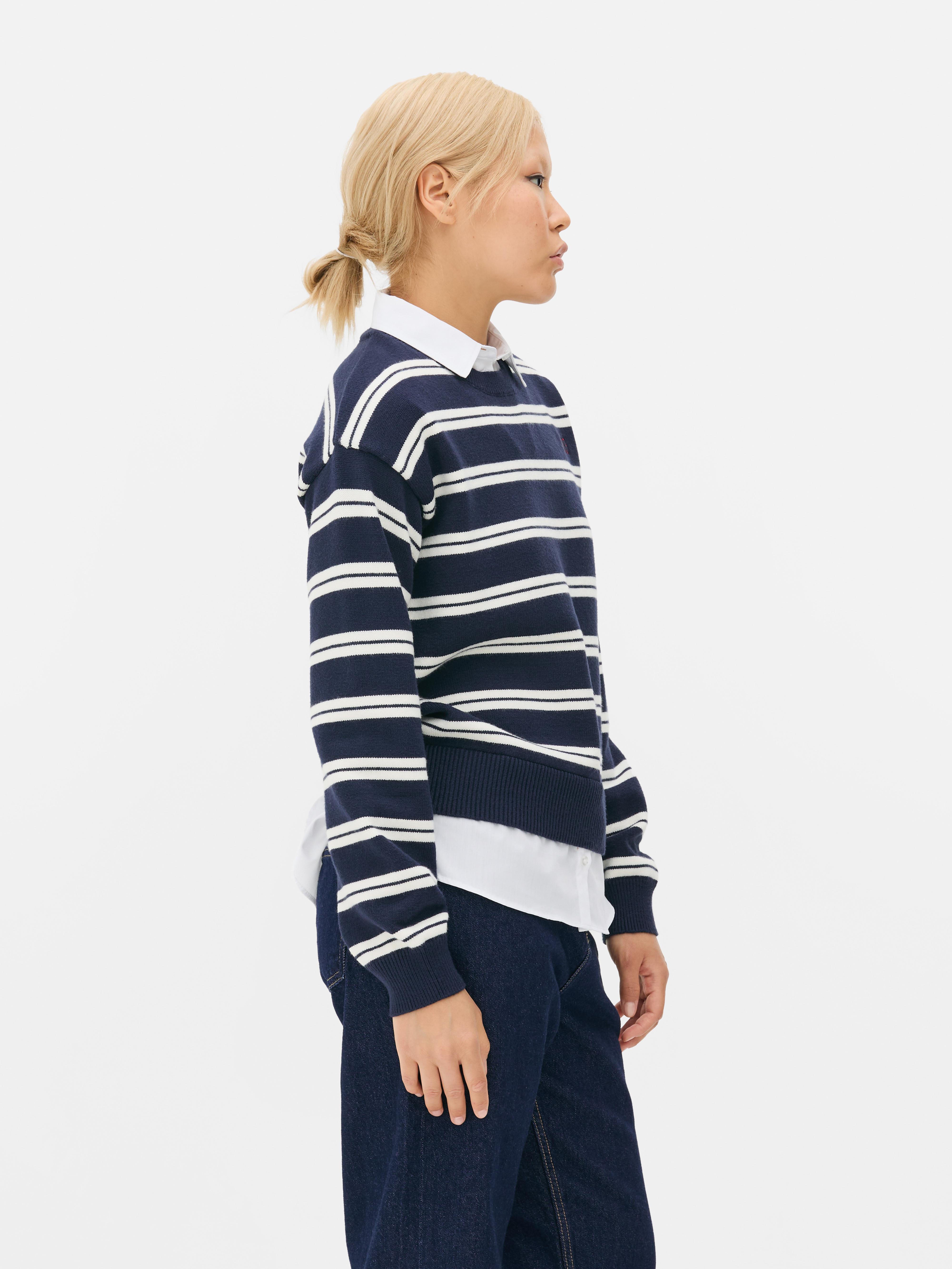 Maglione 2 in 1 a righe