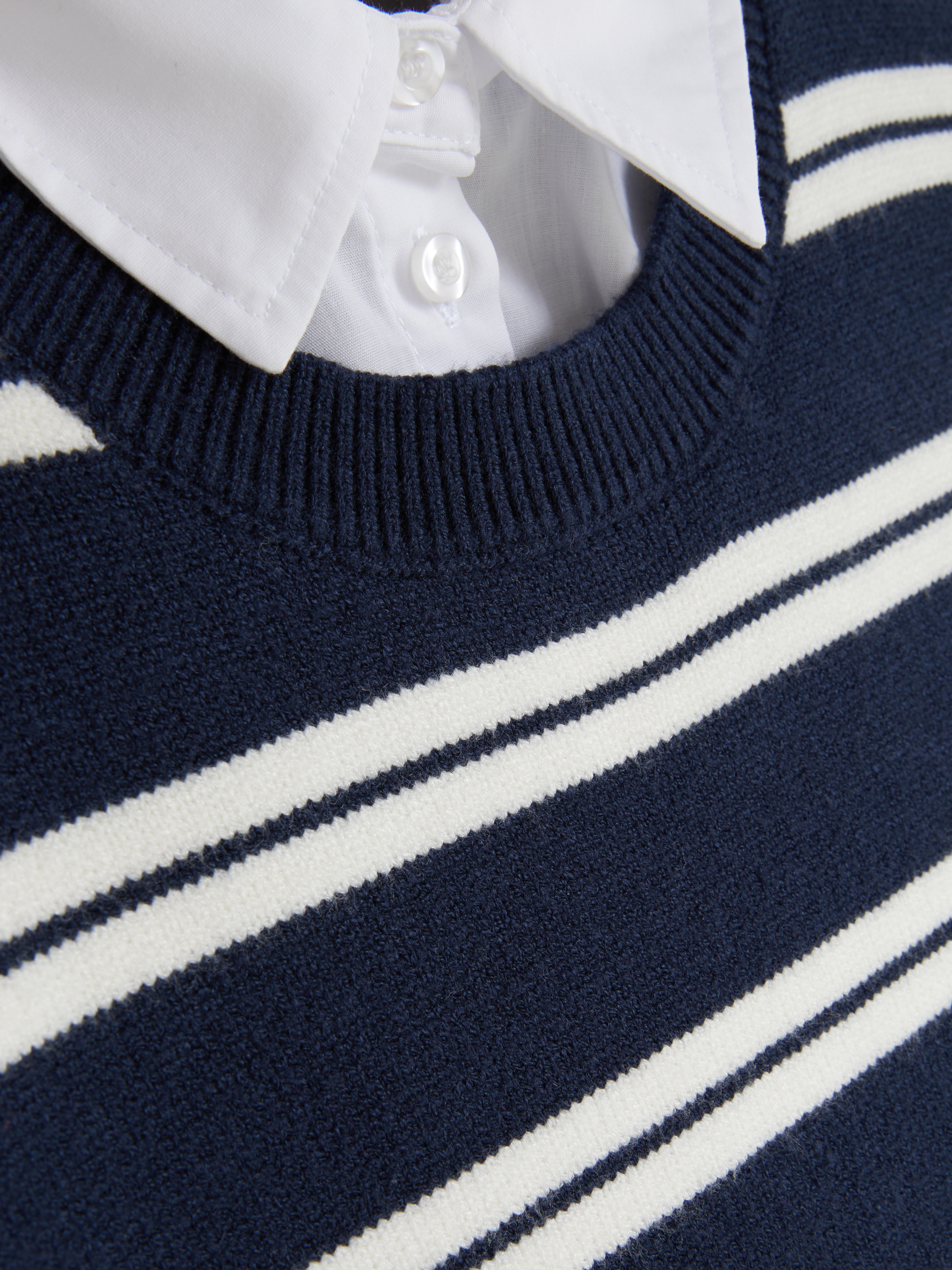 Maglione 2 in 1 a righe