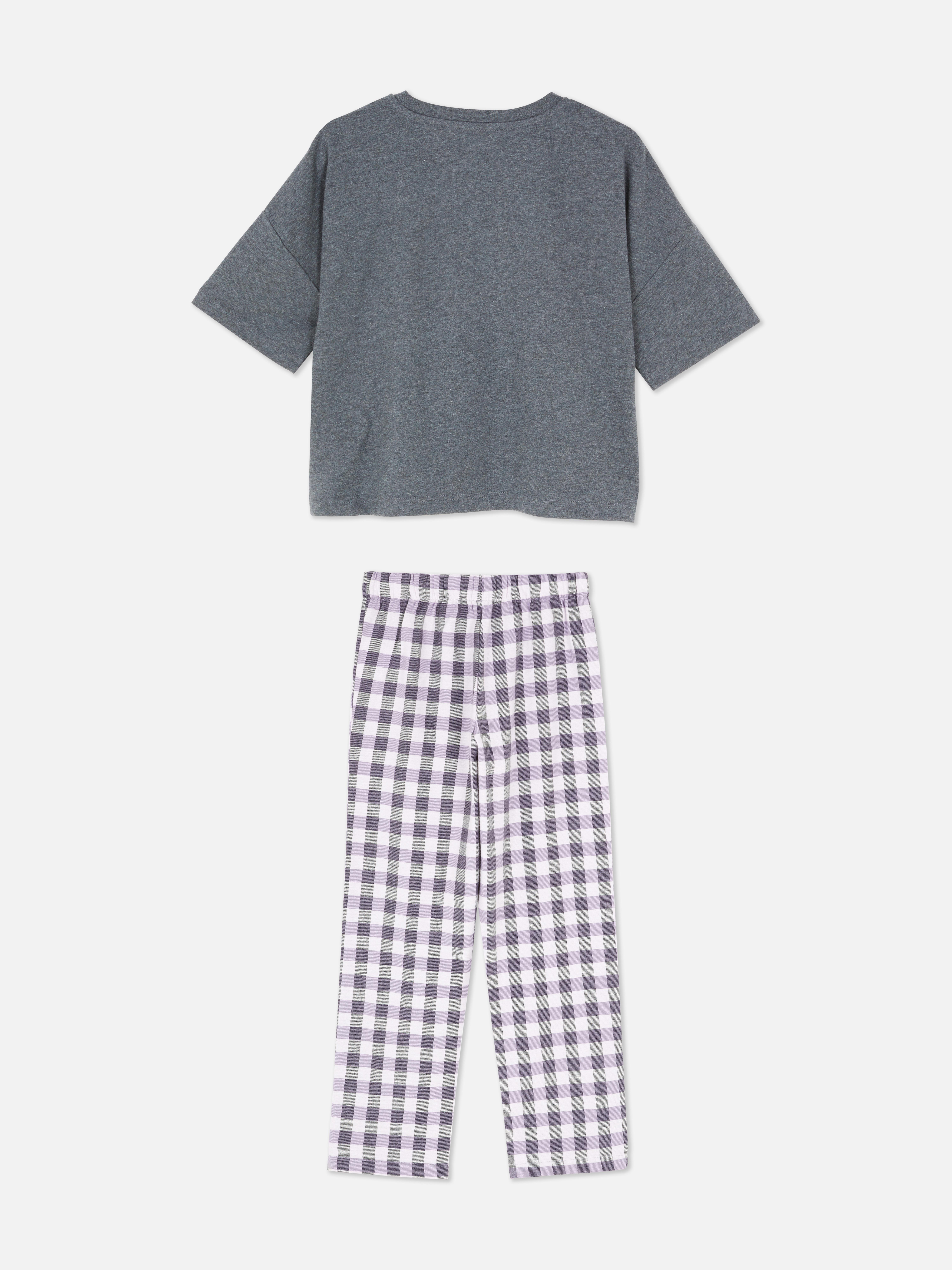 5-15yrs | Hello Kitty Kuromi Tartan Pyjama Set