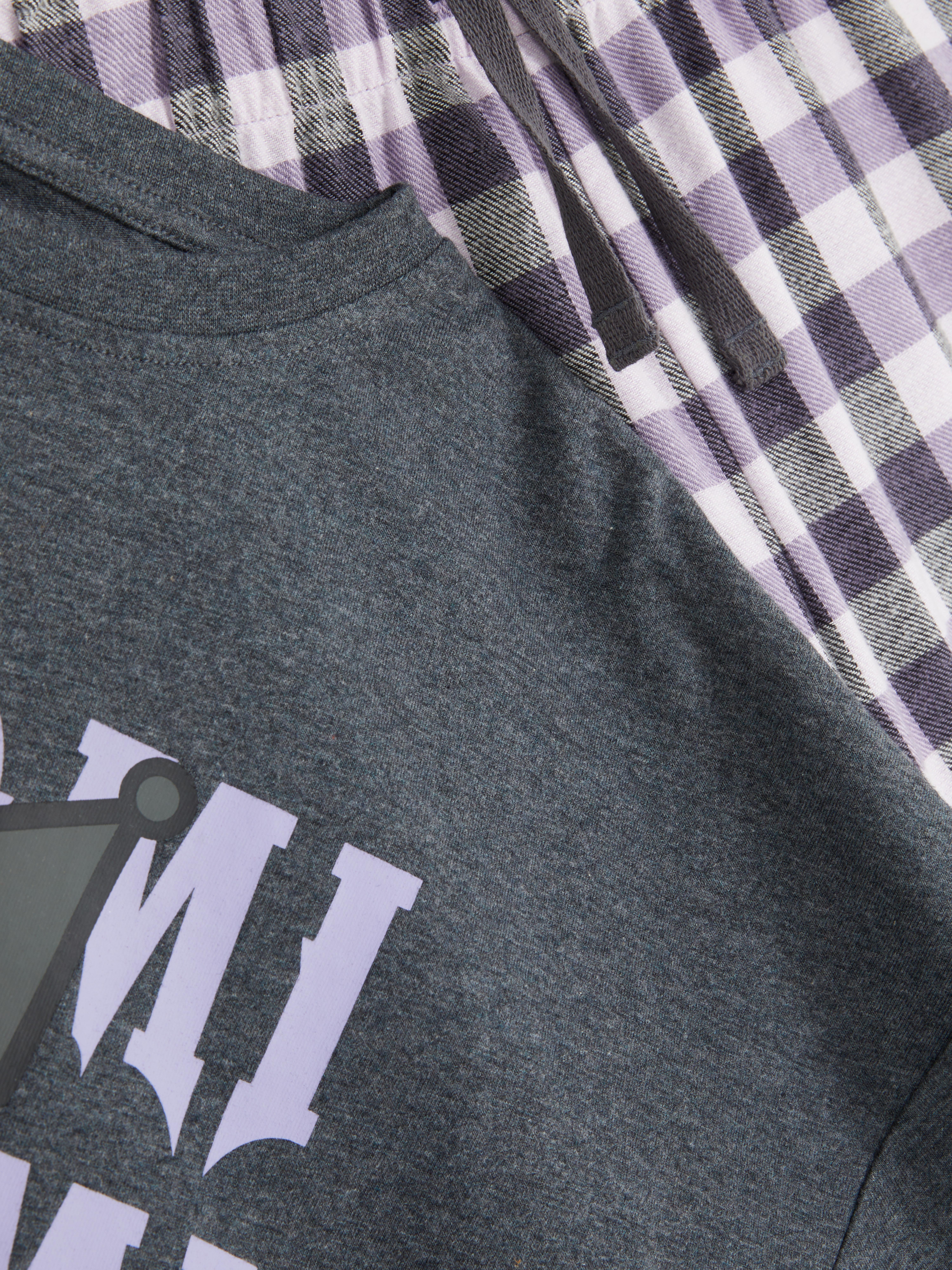 5-15yrs | Hello Kitty Kuromi Tartan Pyjama Set