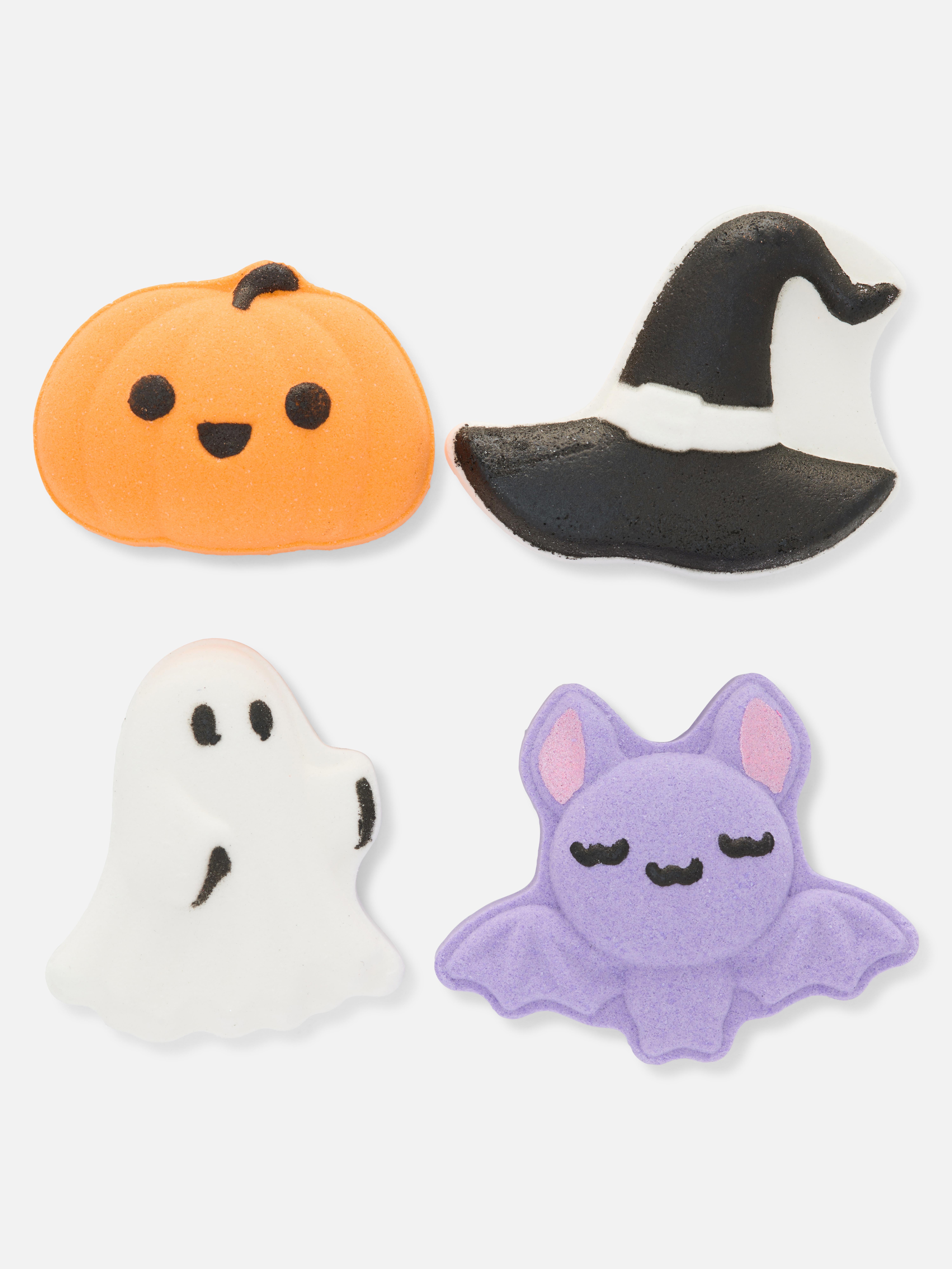 Lot de 4 bombes de bain effervescentes Halloween