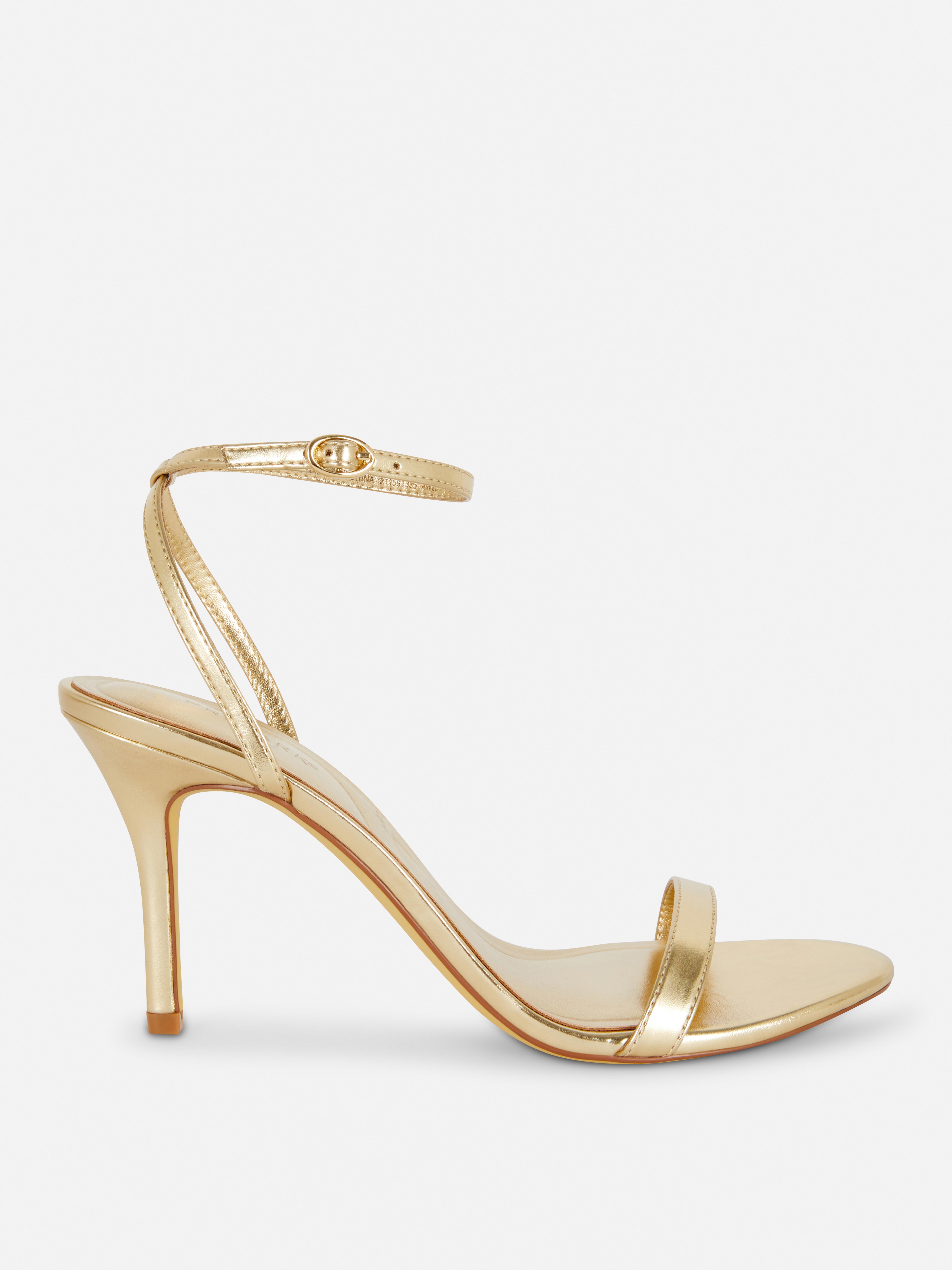 Sandalias de tiras con tacón de aguja