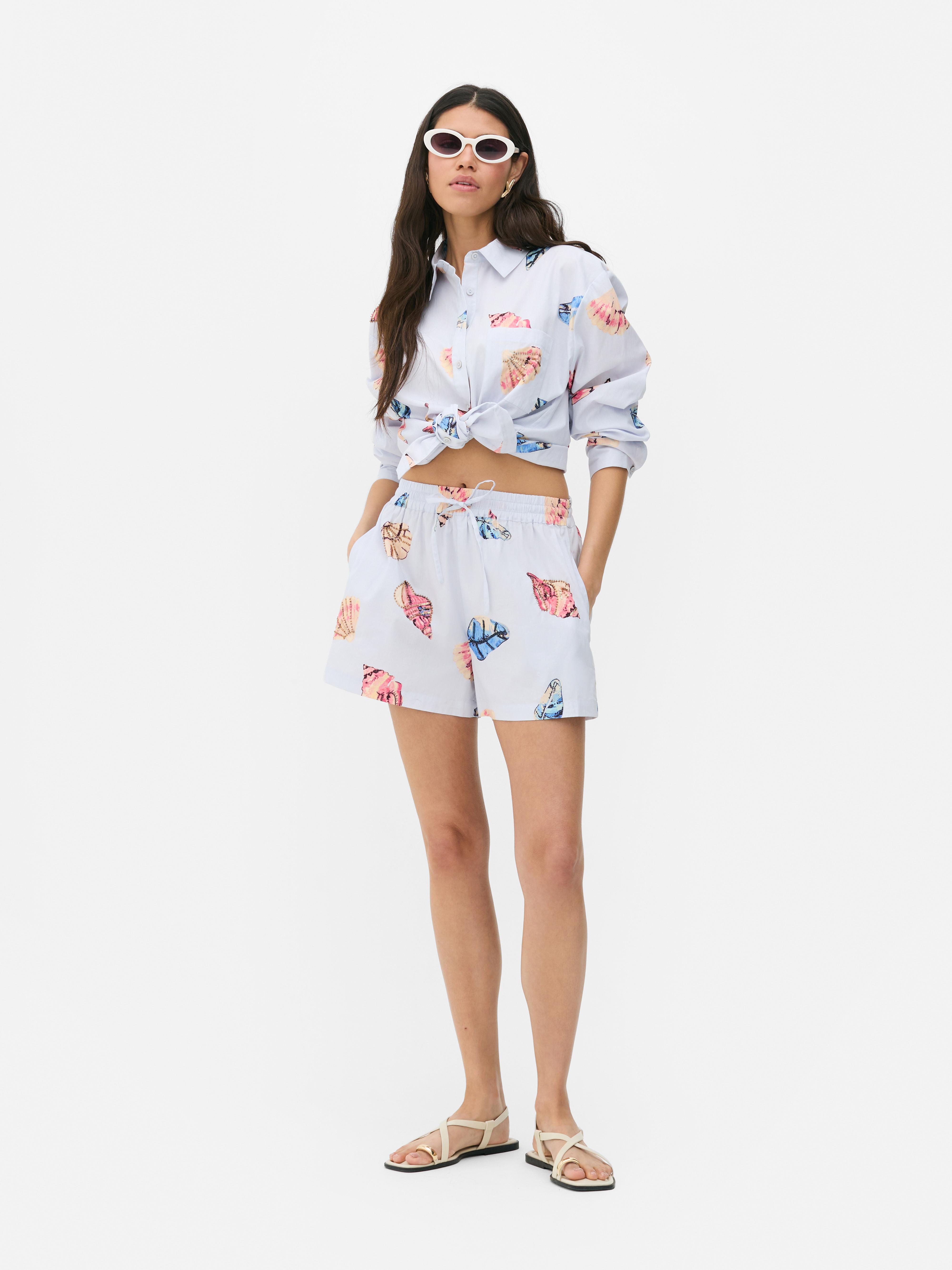 Paula Echevarría Sequin Seashell Shorts
