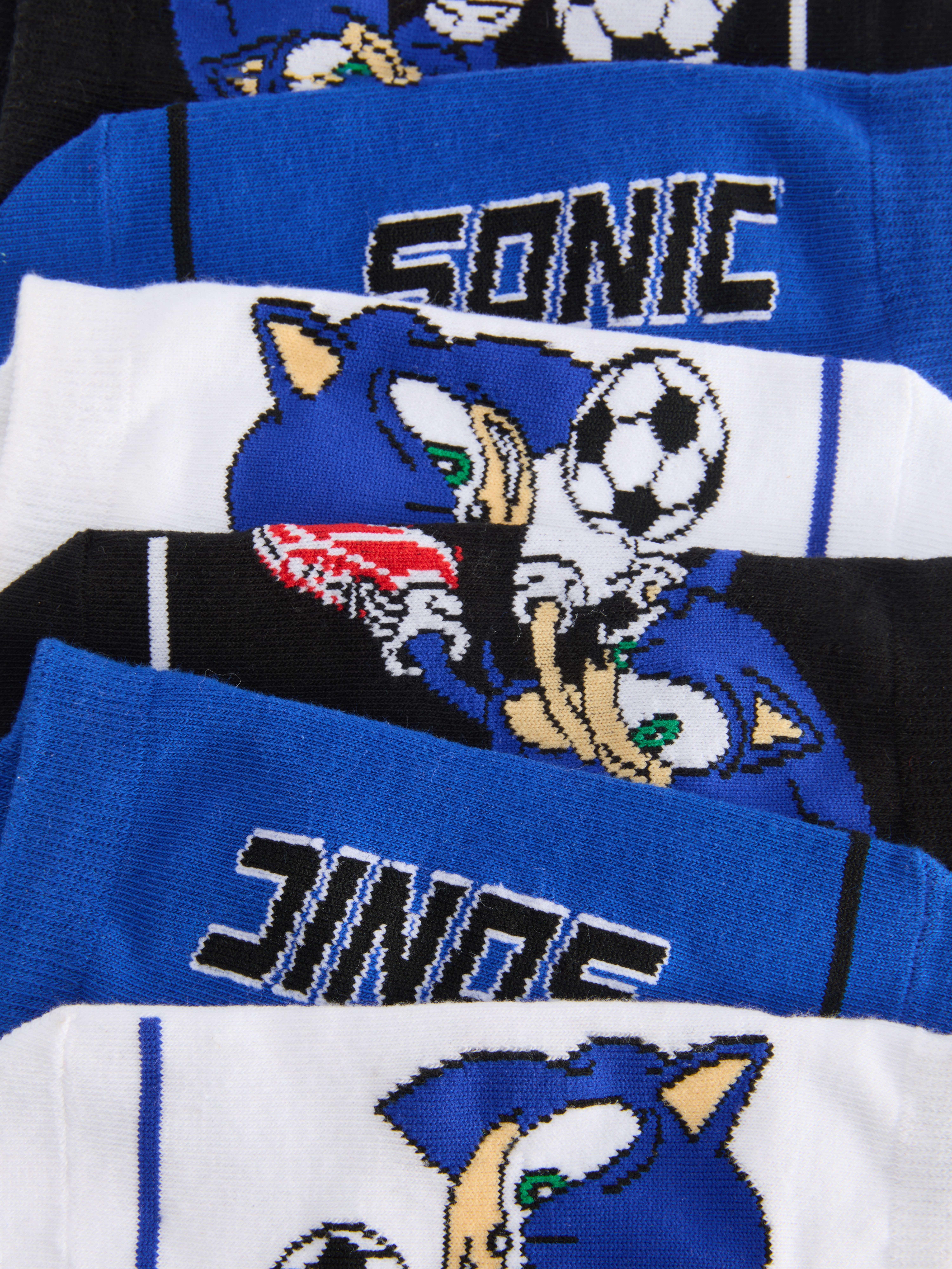 3pk Sonic The Hedgehog Trainer Socks