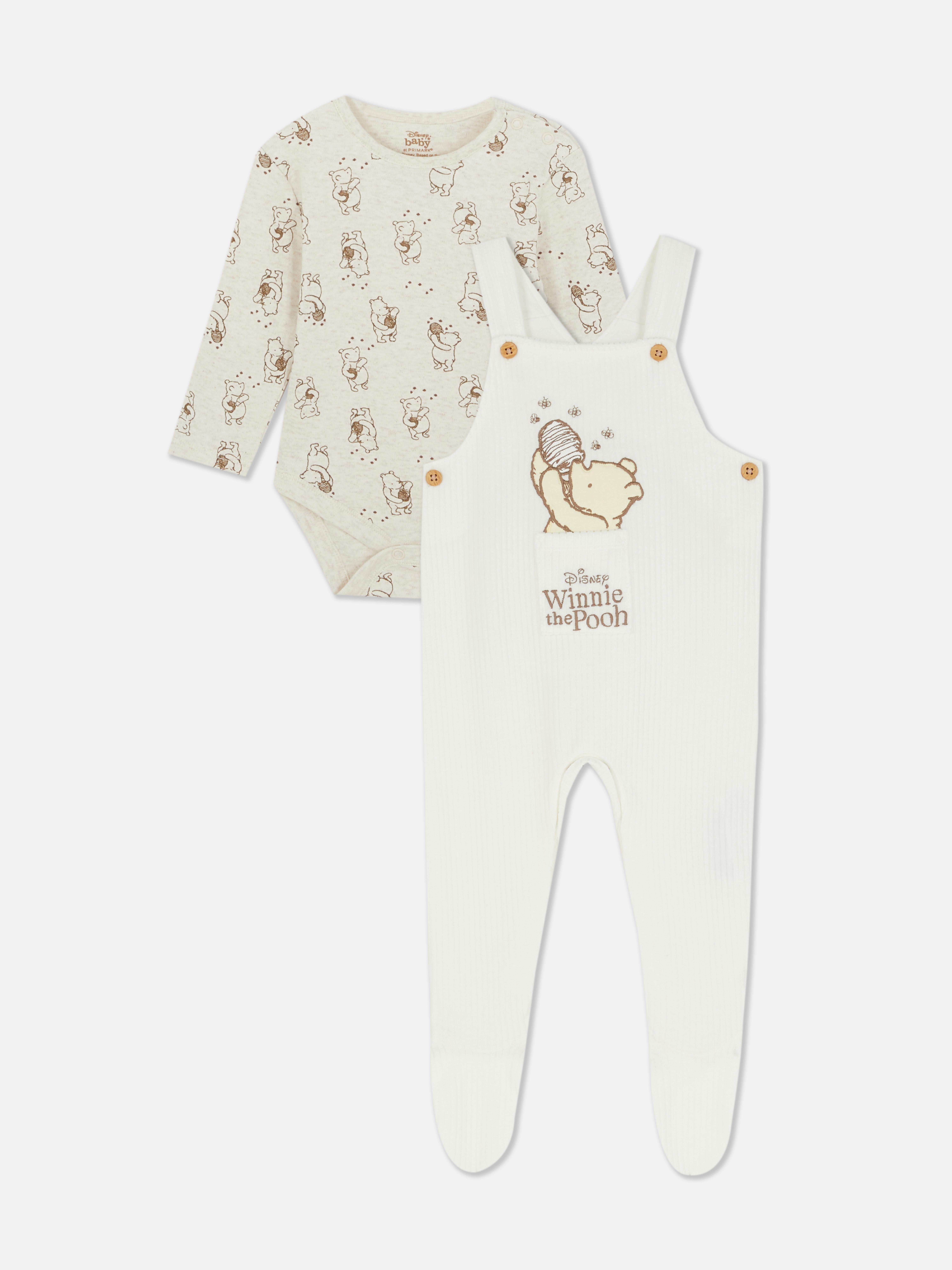 0-9mths | Disney’s Winnie the Pooh Bodysuit and Dungarees Newborn Set