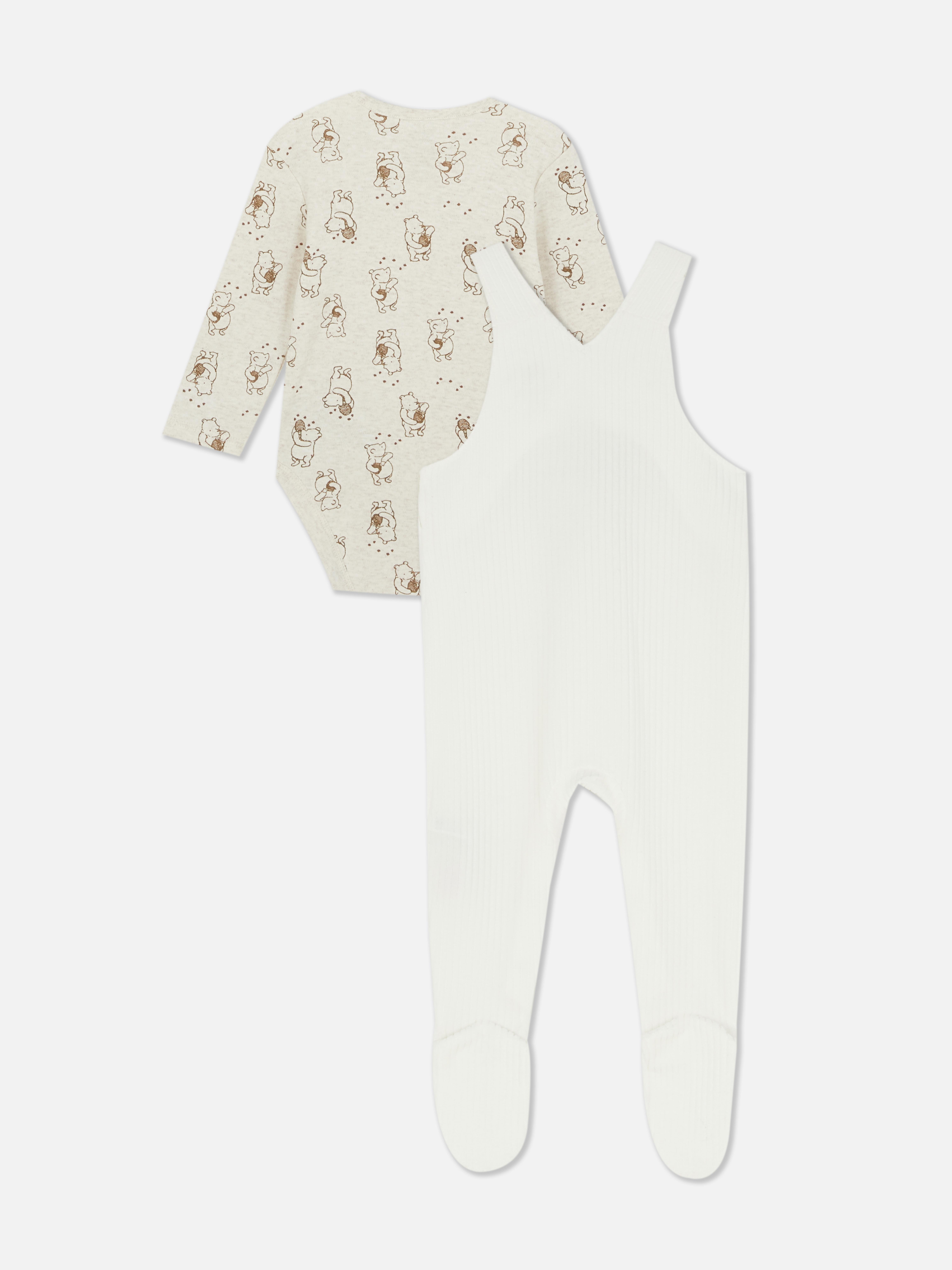 0-9mths | Disney’s Winnie the Pooh Bodysuit and Dungarees Newborn Set