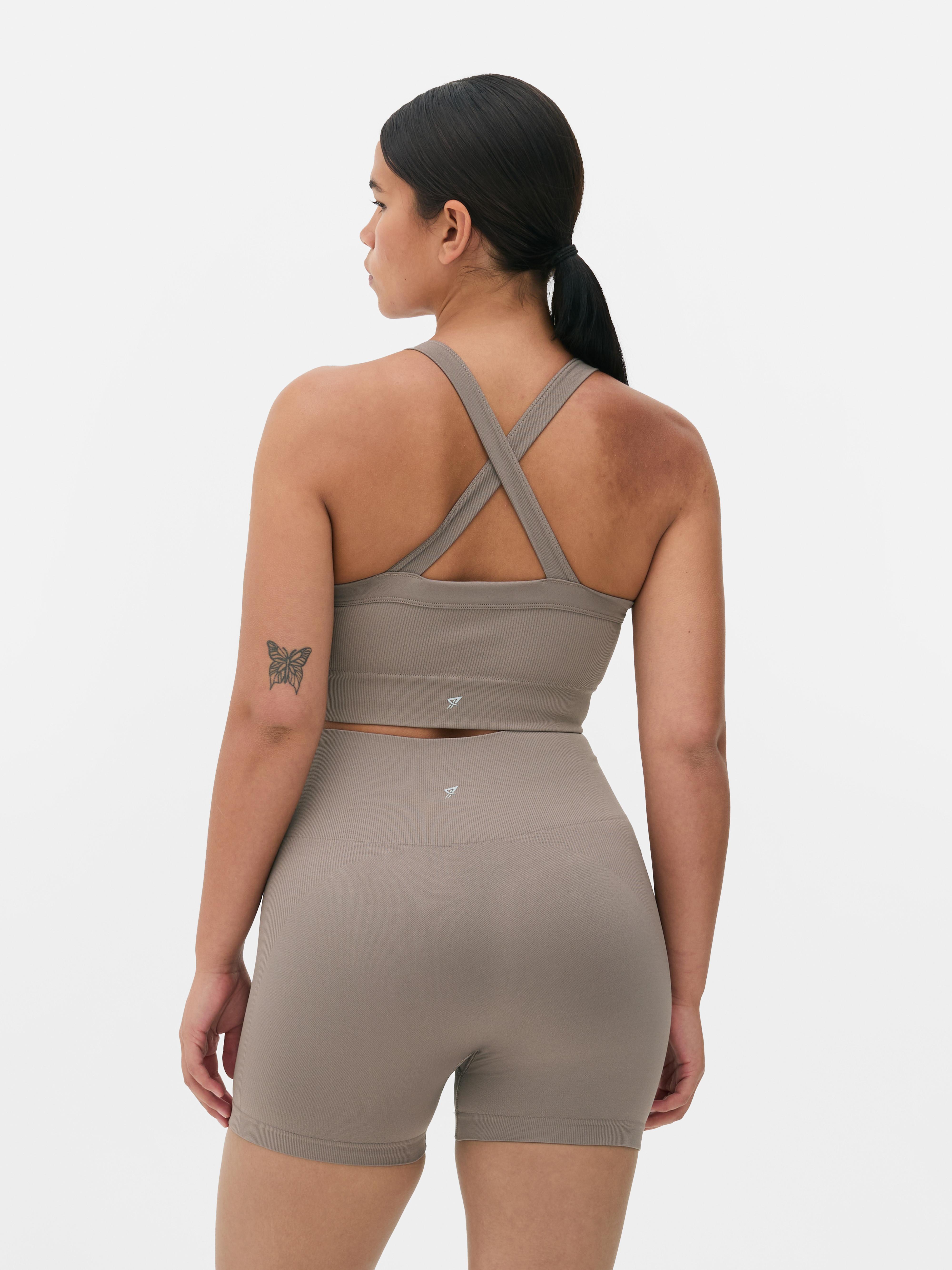 Haut court de sport sans coutures
