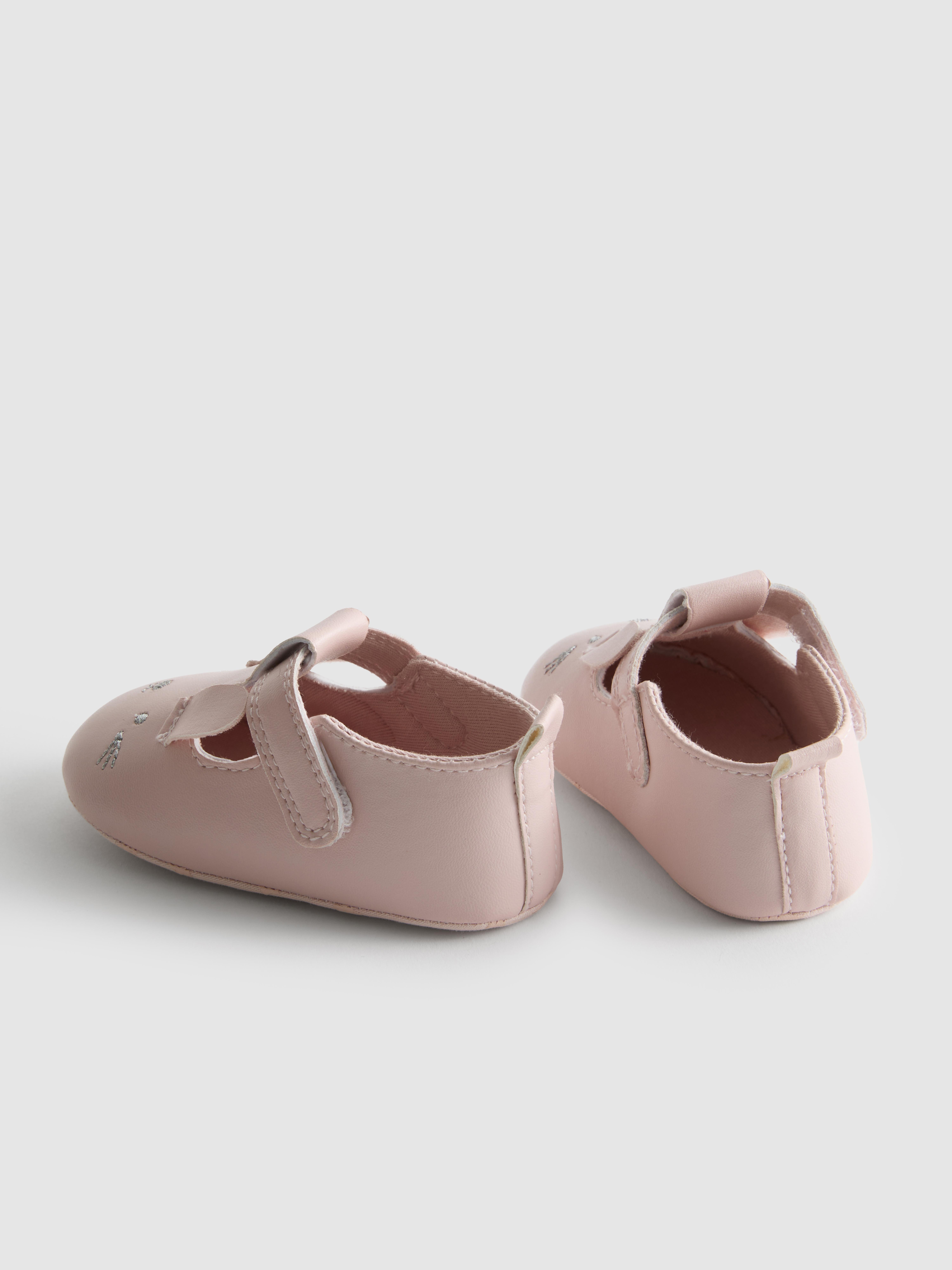 0-18mths | Newborn Bunny T-Bar Shoes
