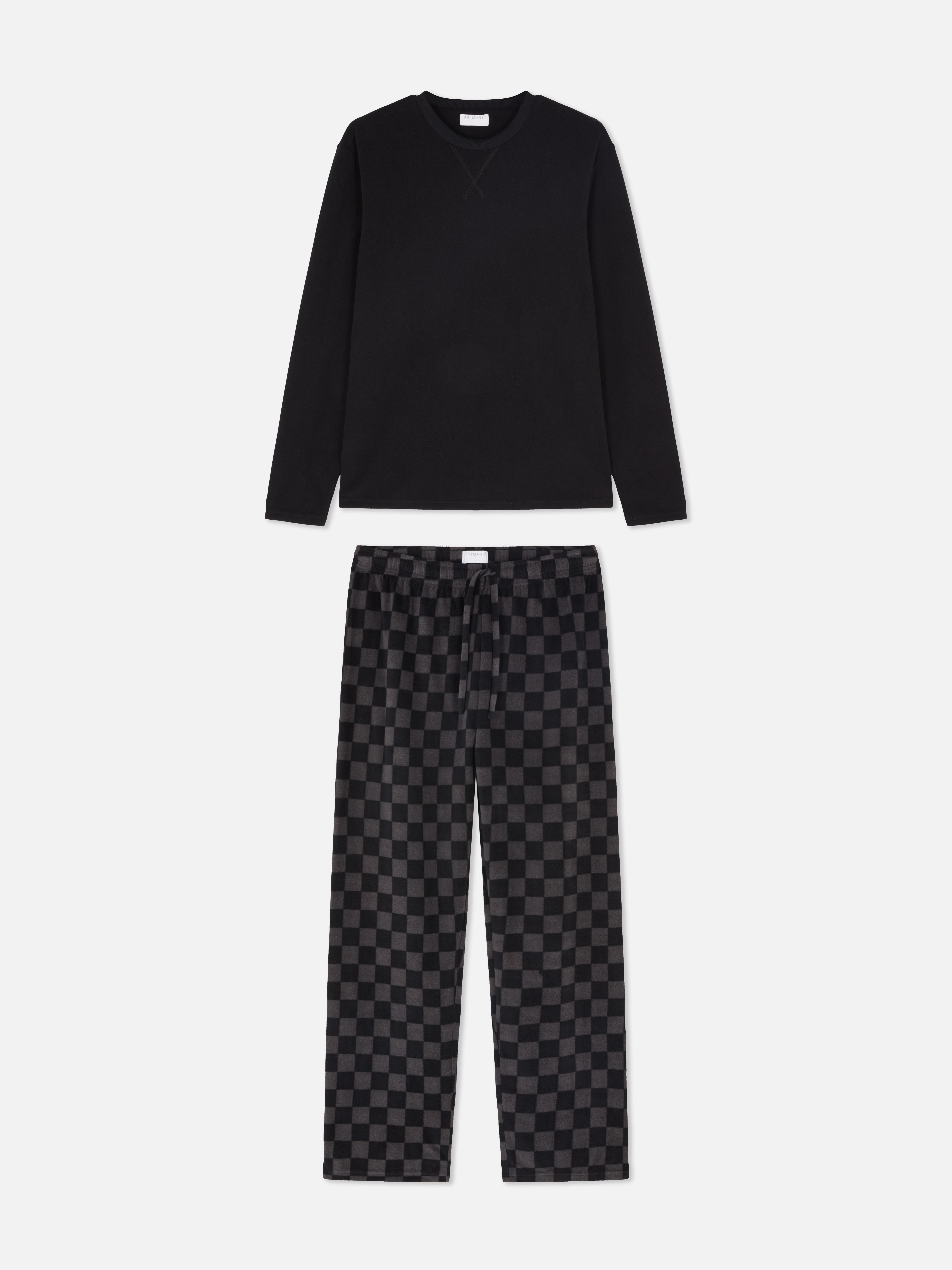 Pyjama long à damier
