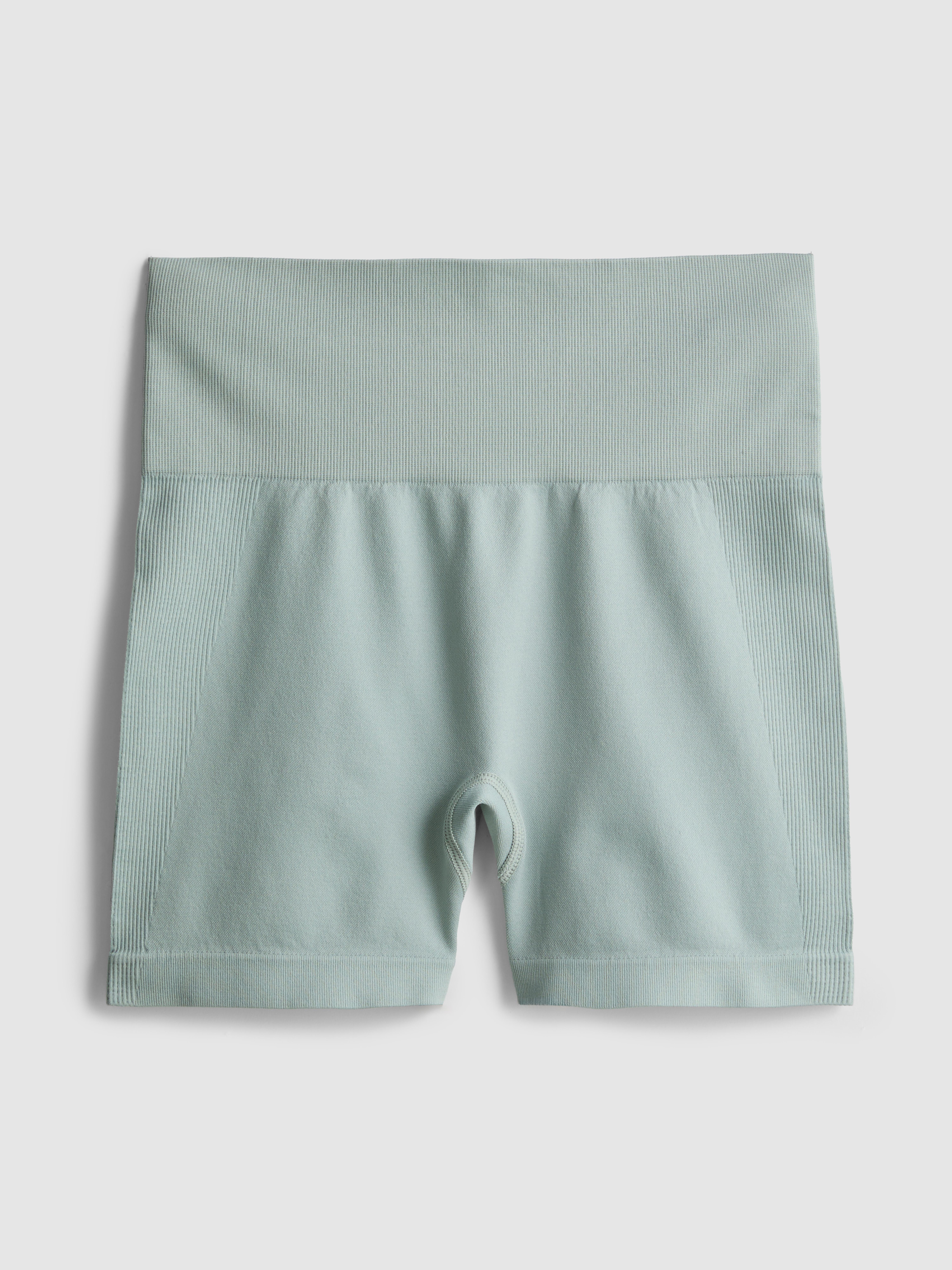 Women's Light Green Seamless Yoga Shorts