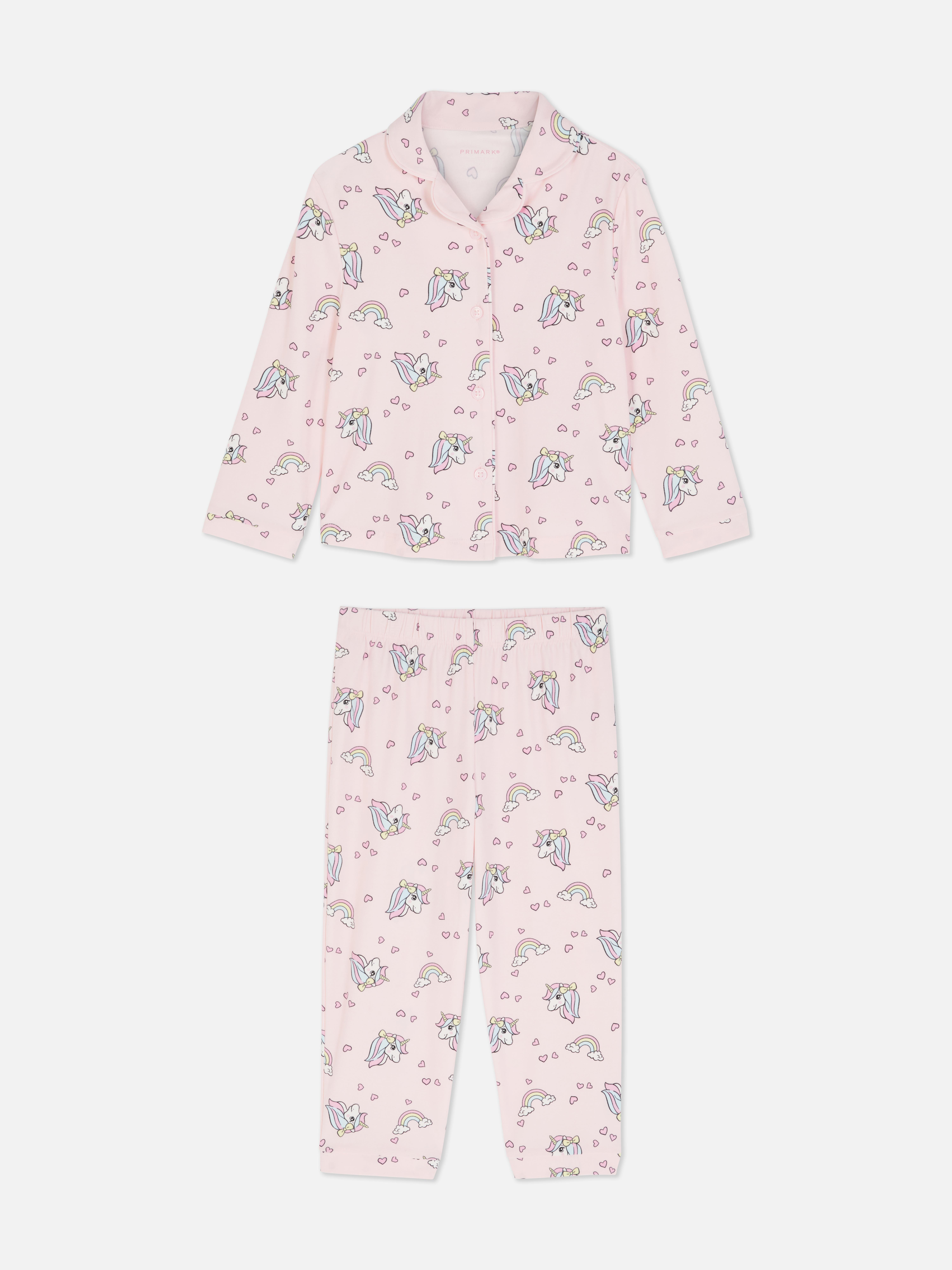 1,5-8 anni | Pigiama maglia e pantaloni con unicorni