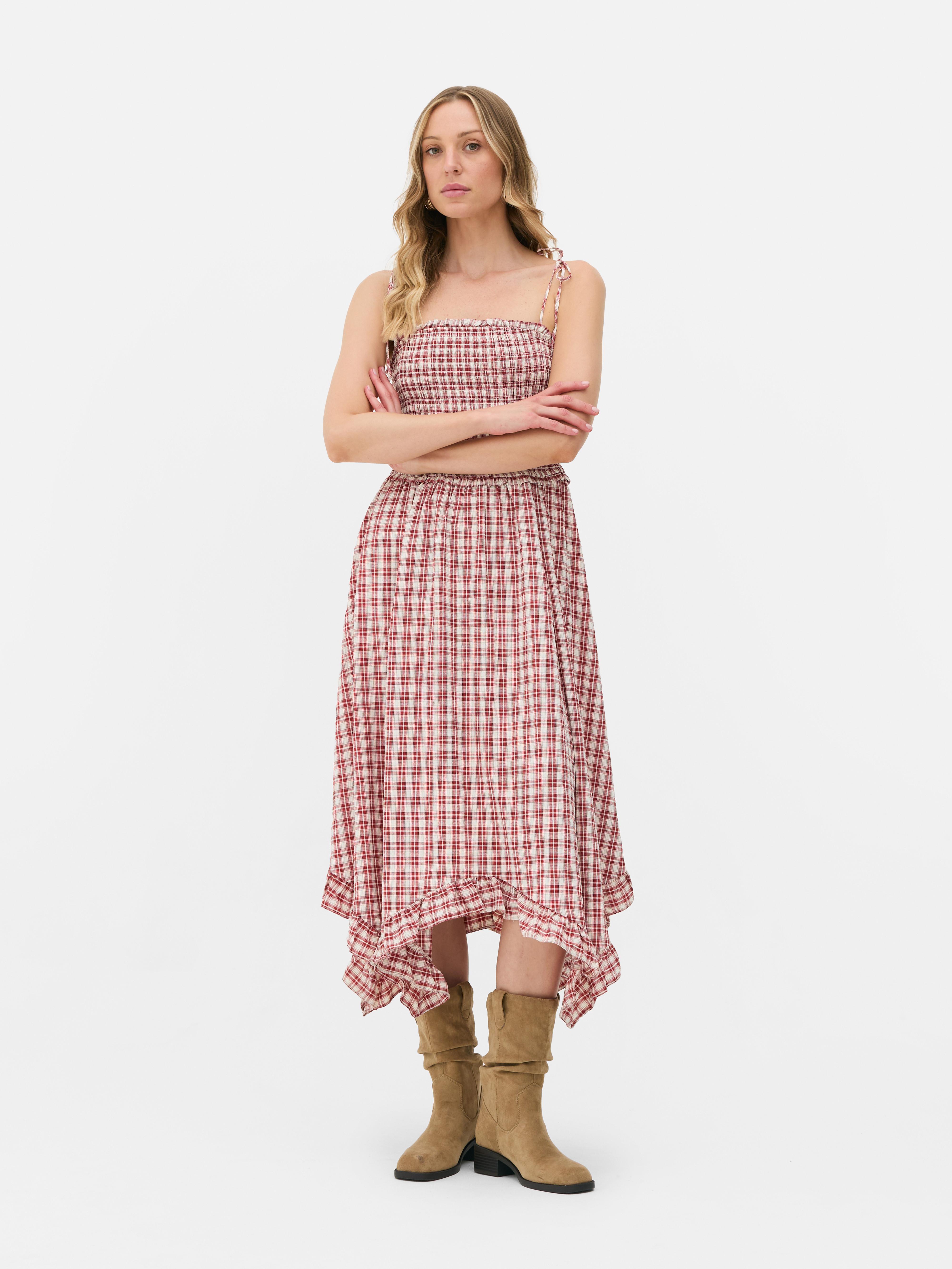 Asymmetrisches „Rita Ora“ Midikleid