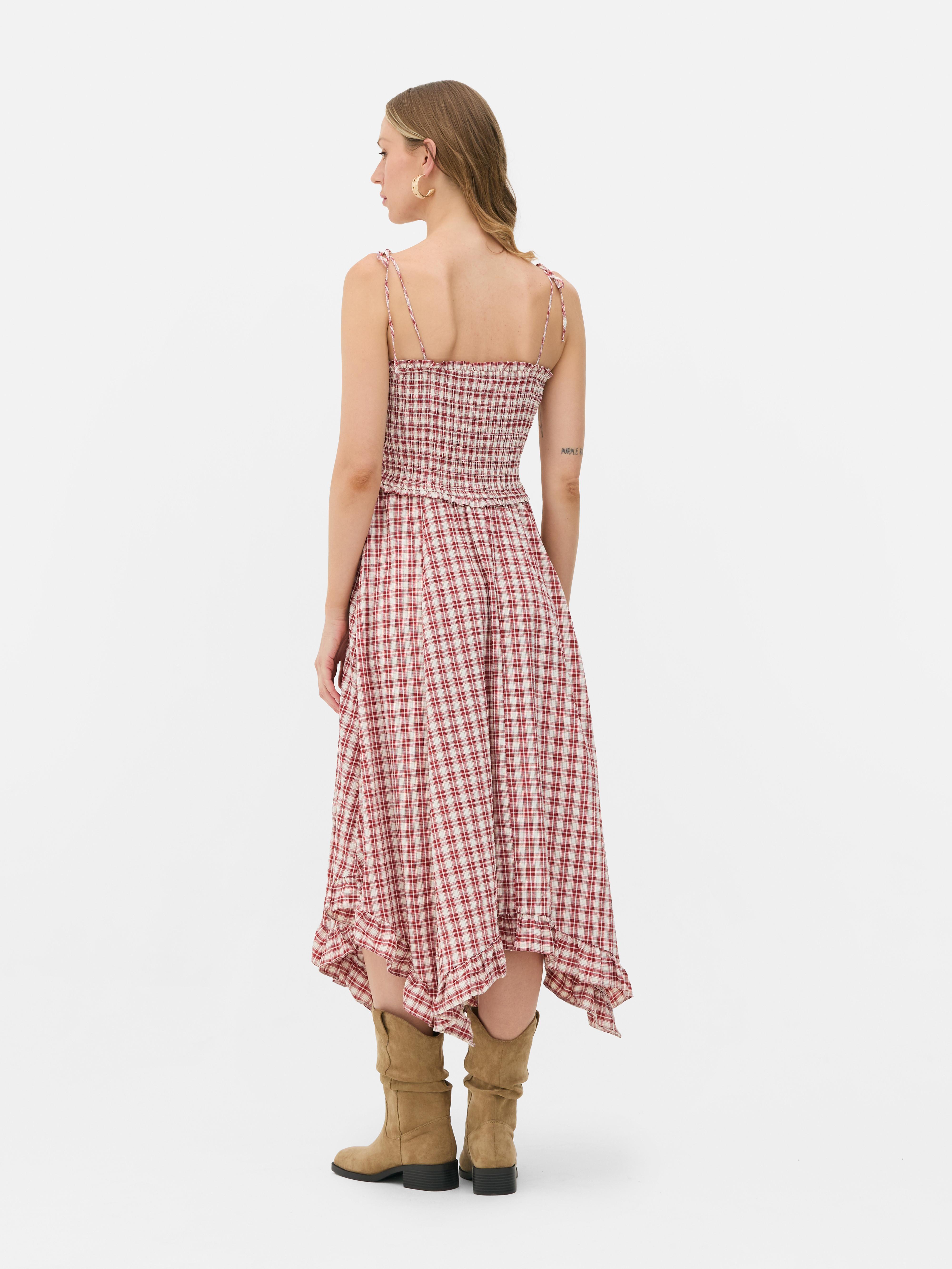 Asymmetrisches „Rita Ora“ Midikleid