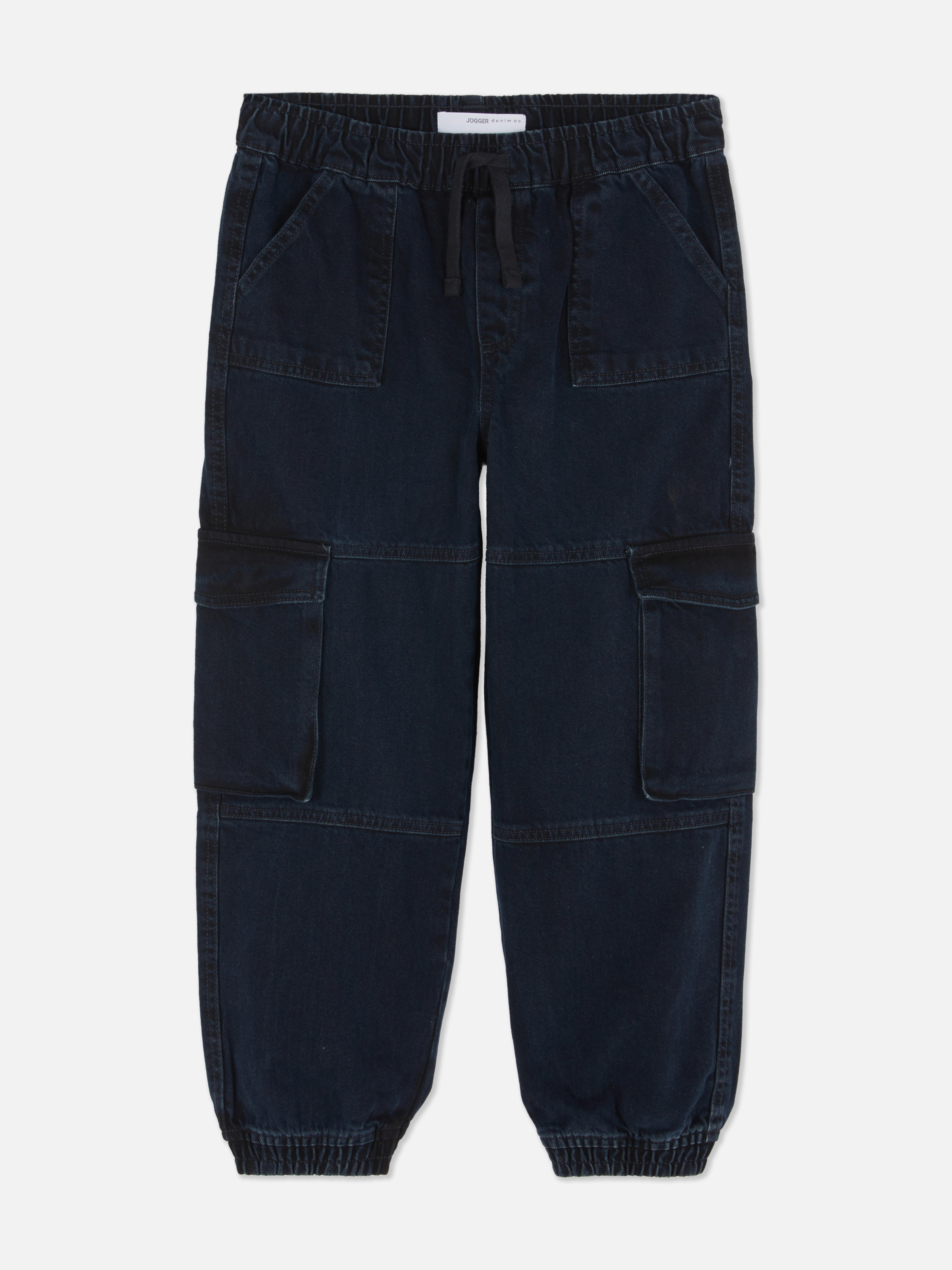 7-15yrs | Cuffed Cargo Jogger Jeans