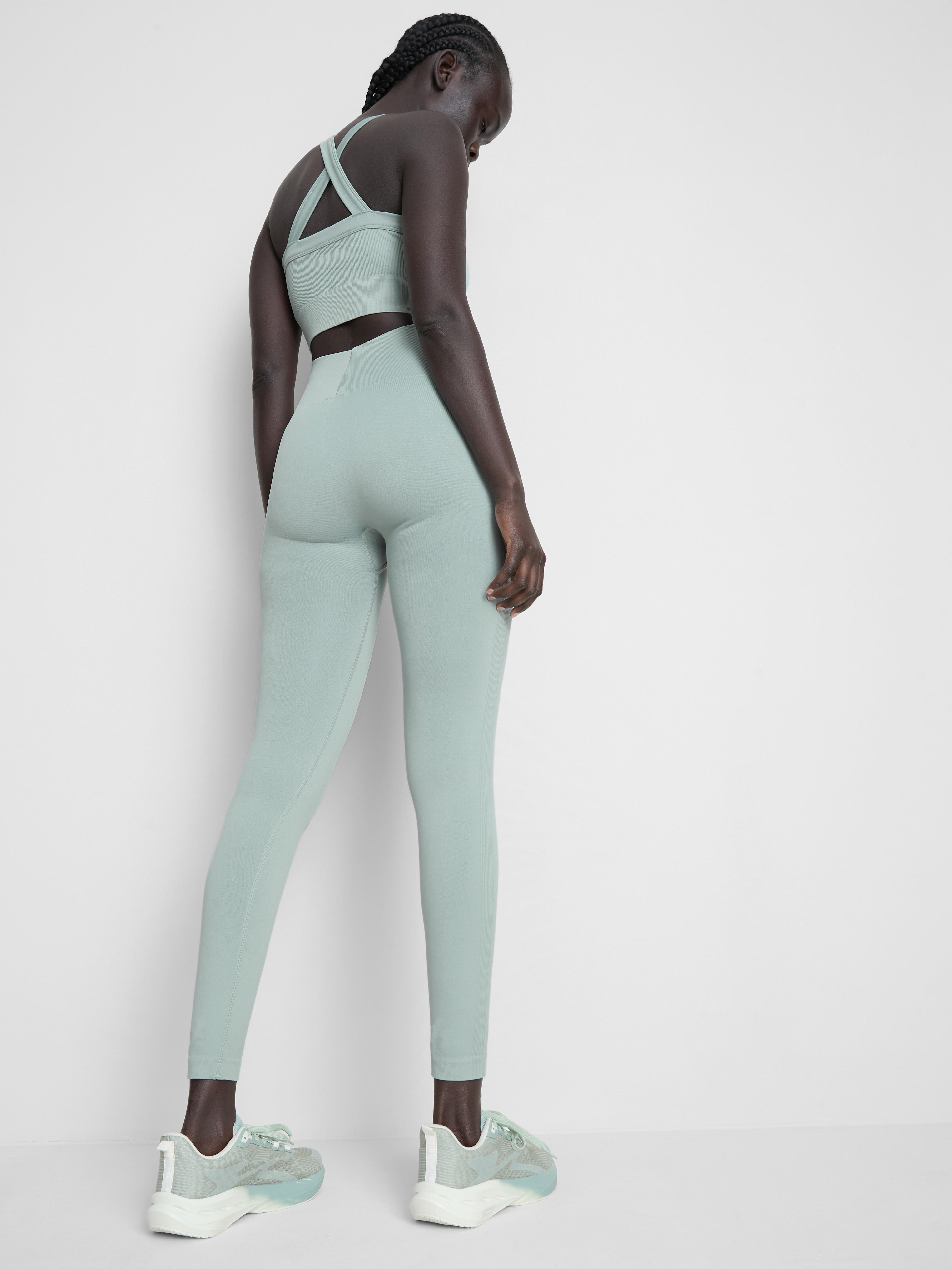 Women's Light Green Seamless Workout Leggings