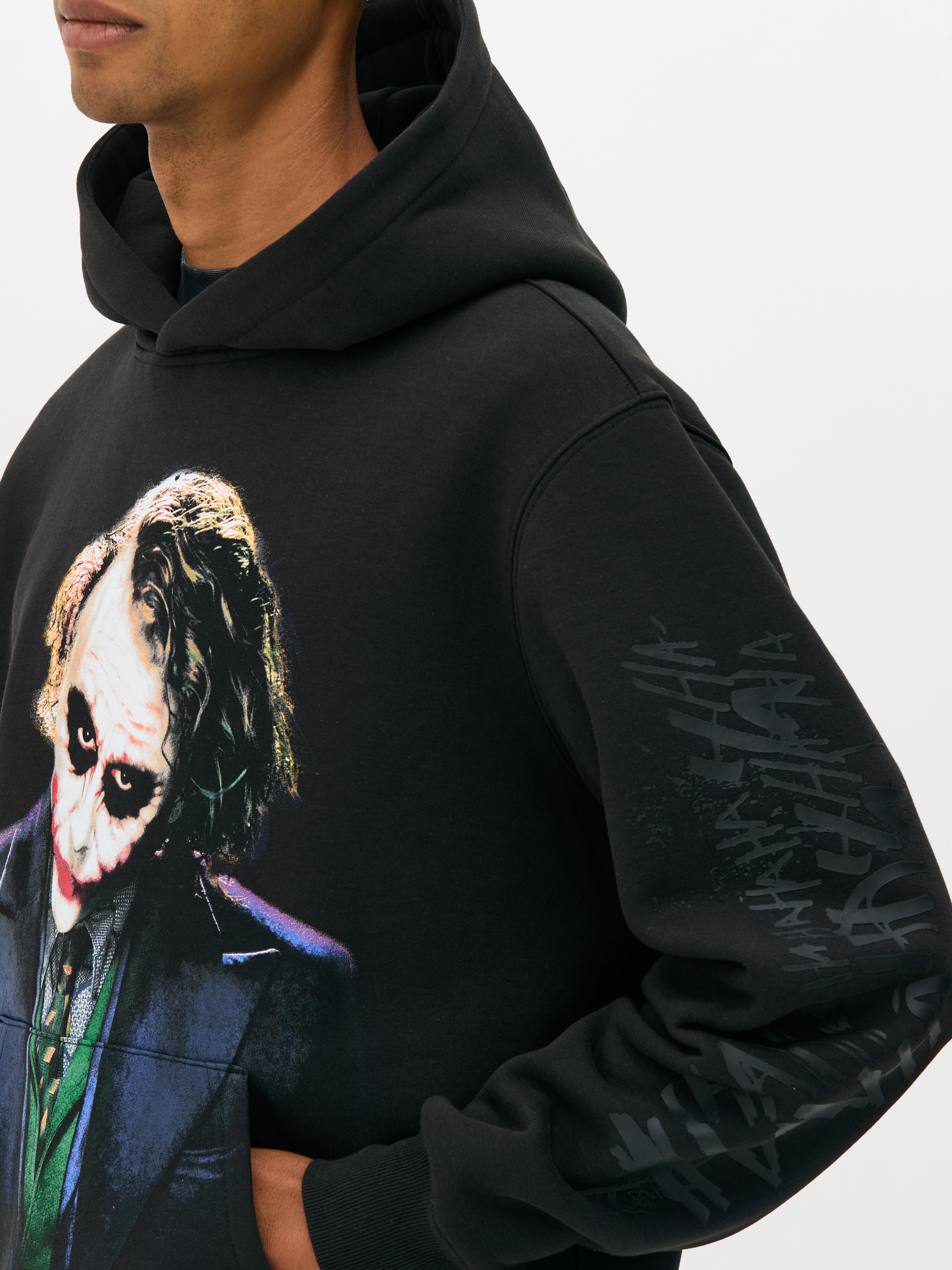 Felpa con cappuccio e grafica Joker
