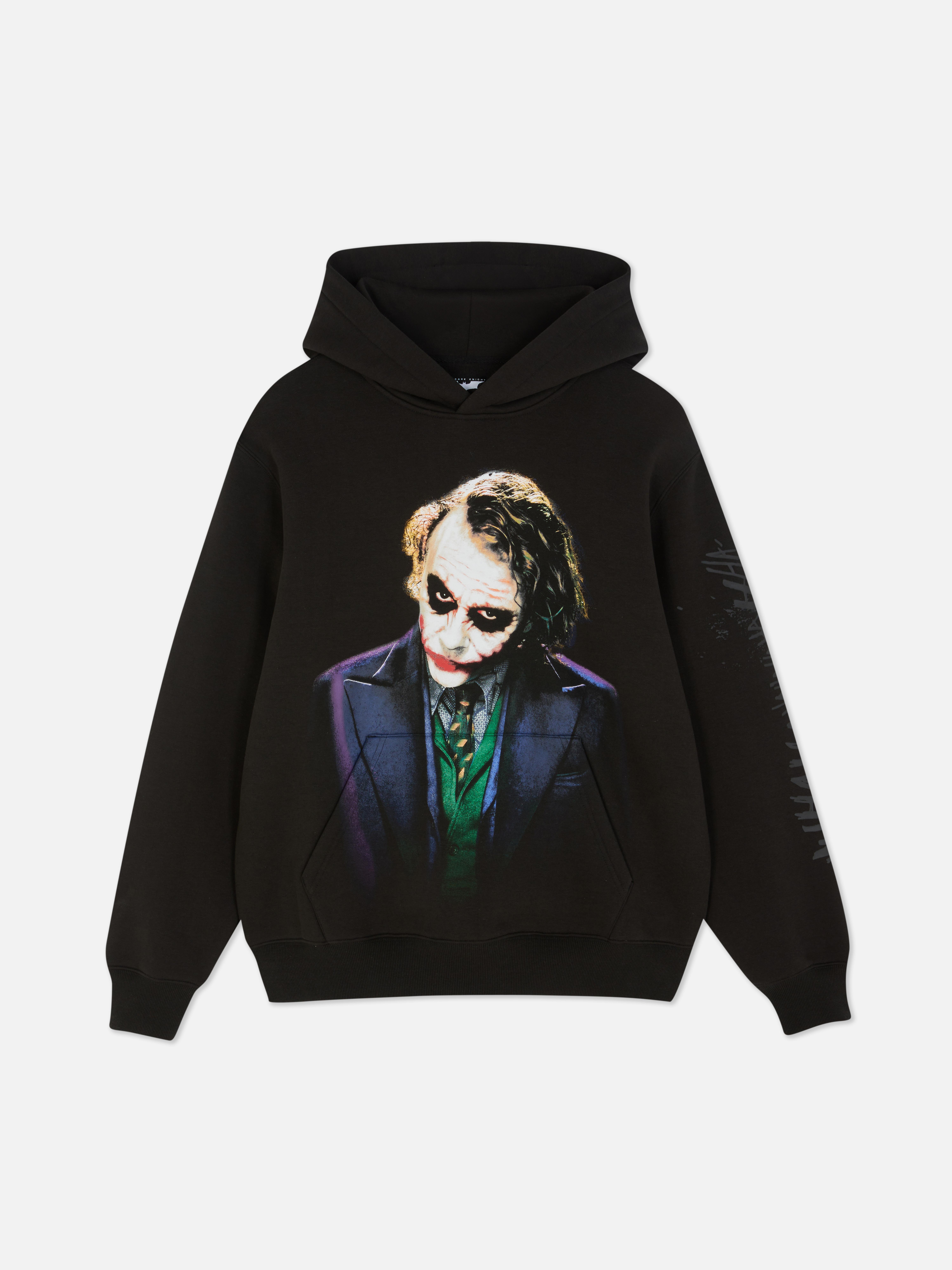 Felpa con cappuccio e grafica Joker