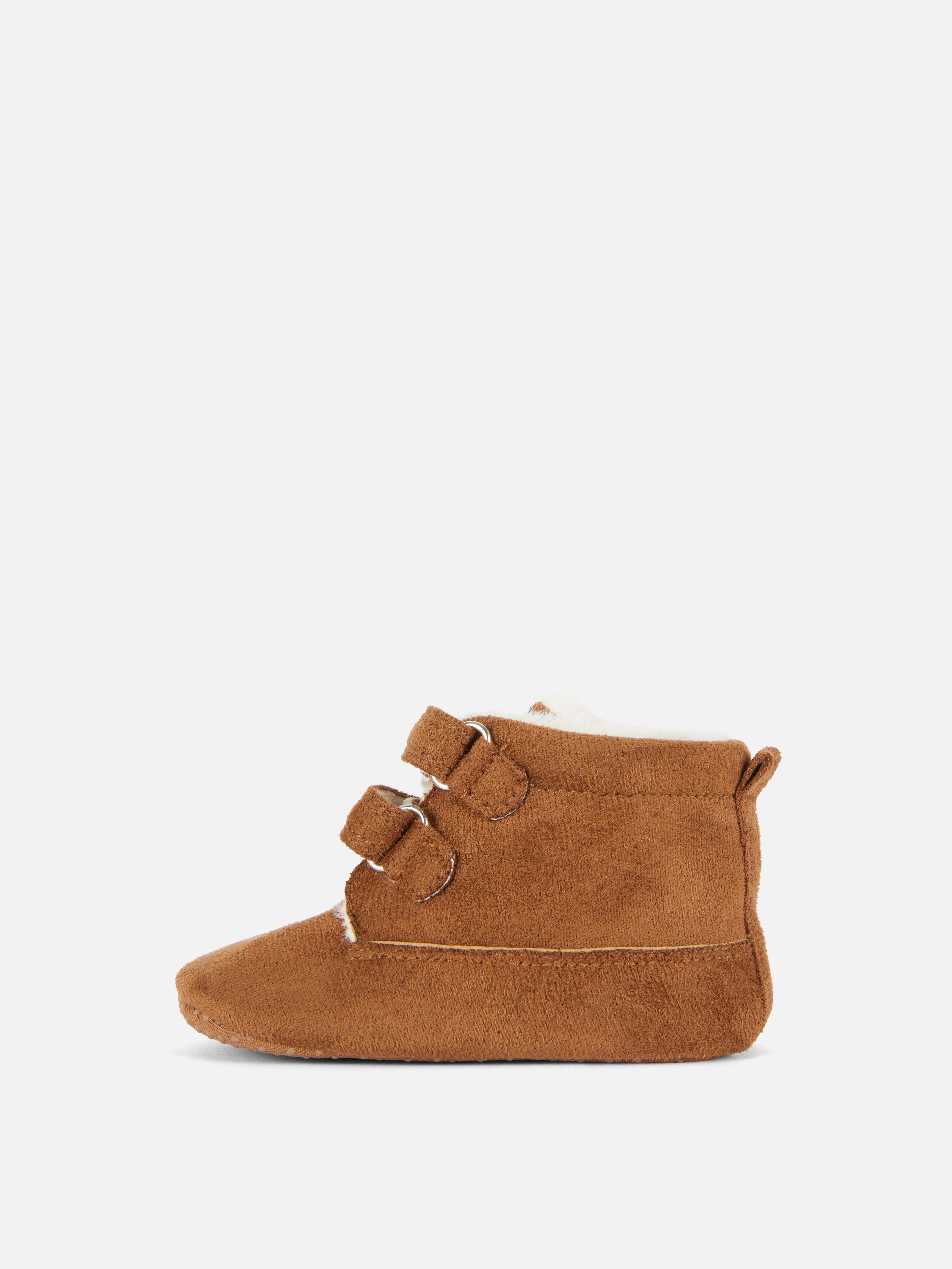 0–18 Monate | Kuschelige Stiefeletten mit zwei Riemen