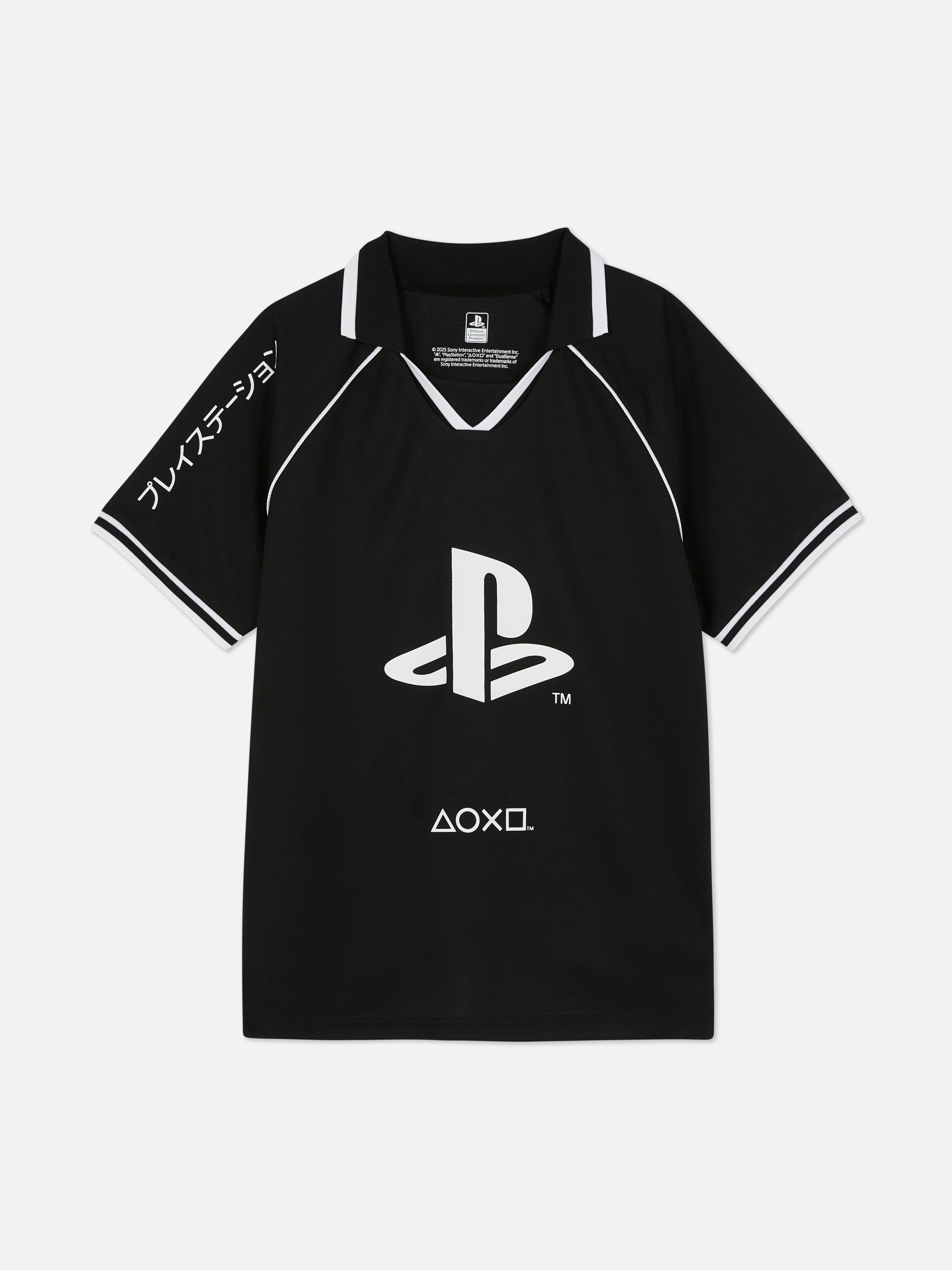 T-shirt en maille à col PlayStation