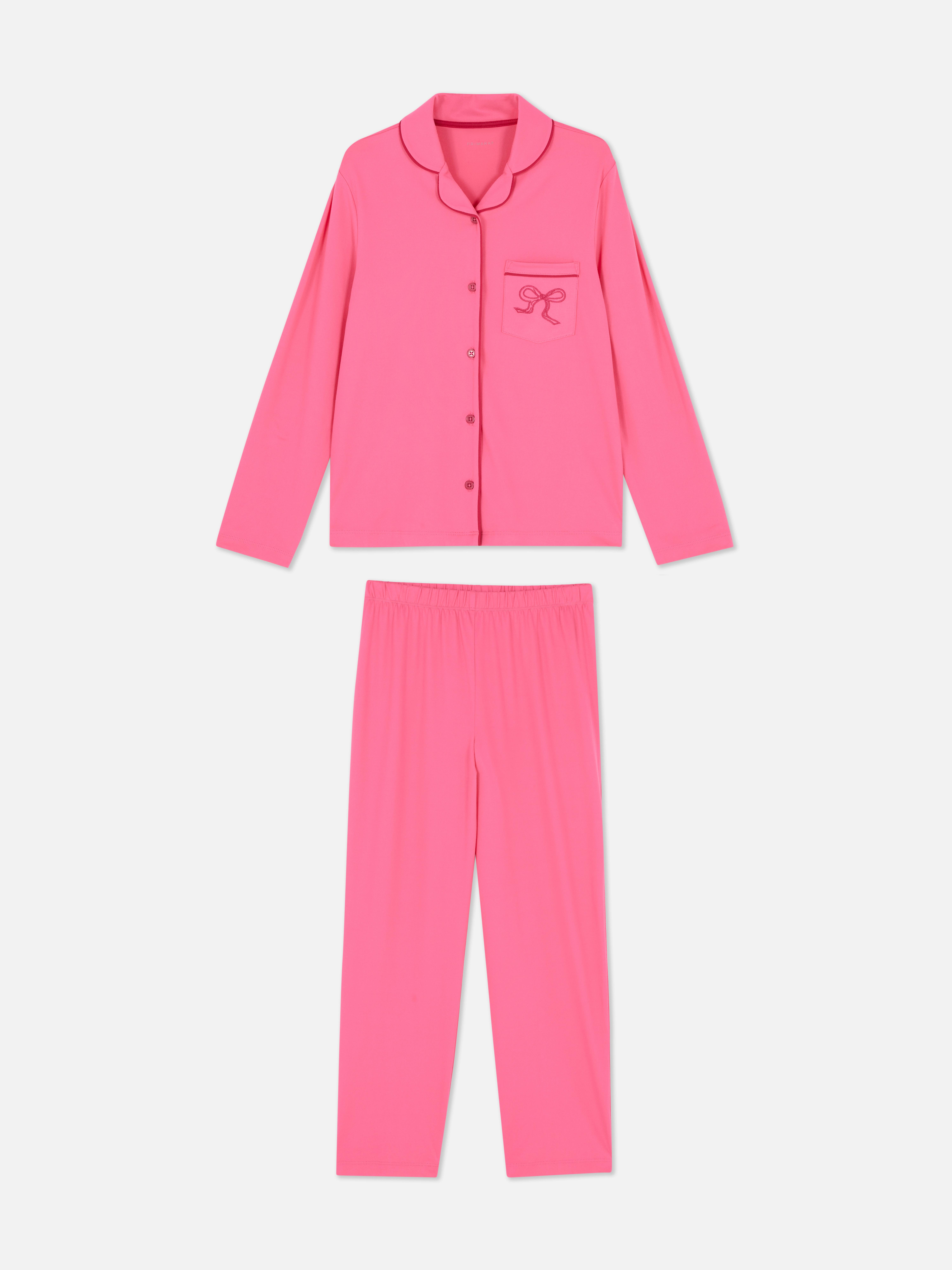 7–15 ans | Pyjama chemise à motif nœud