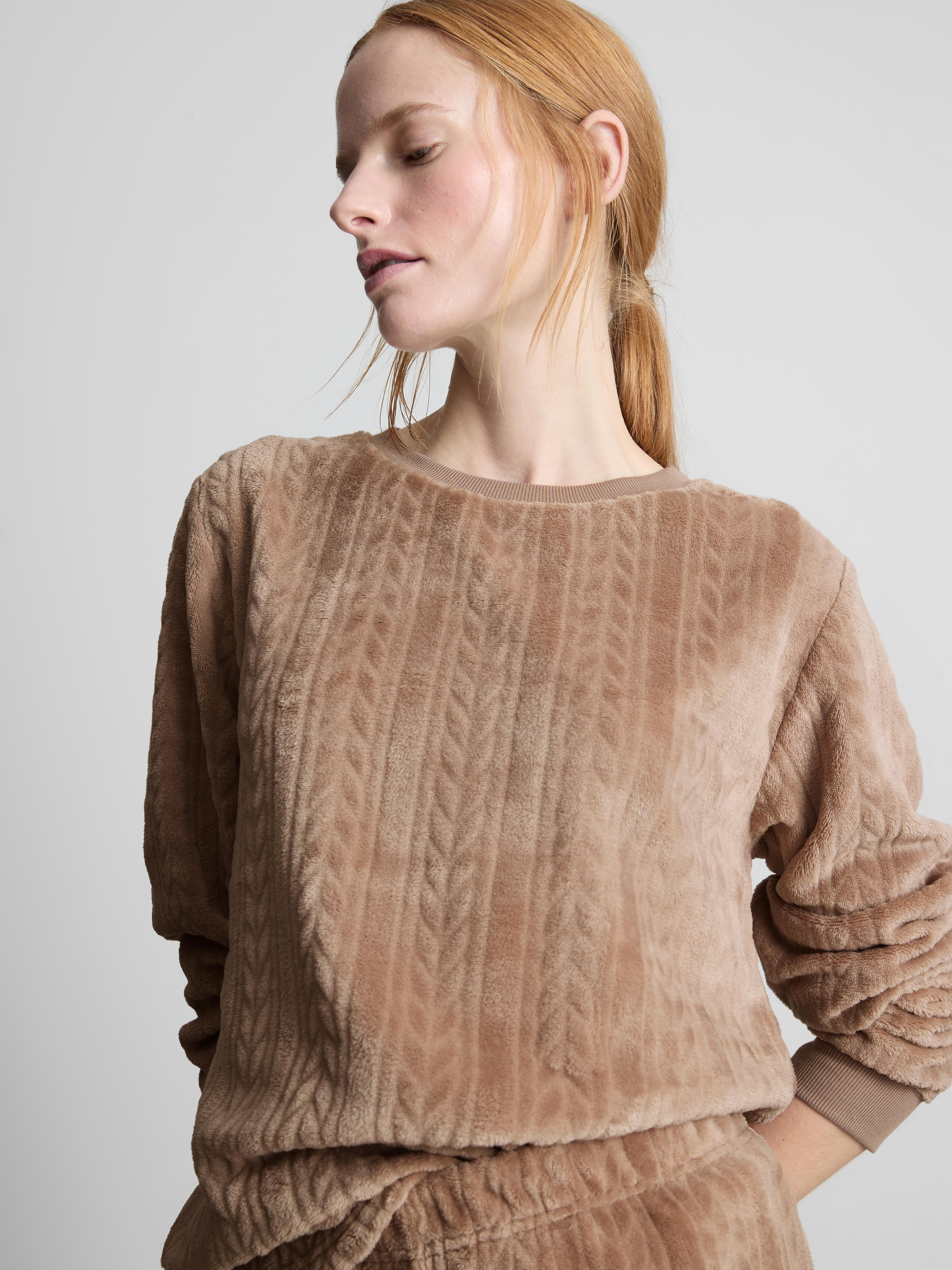 Printed Plush Pyjama Set