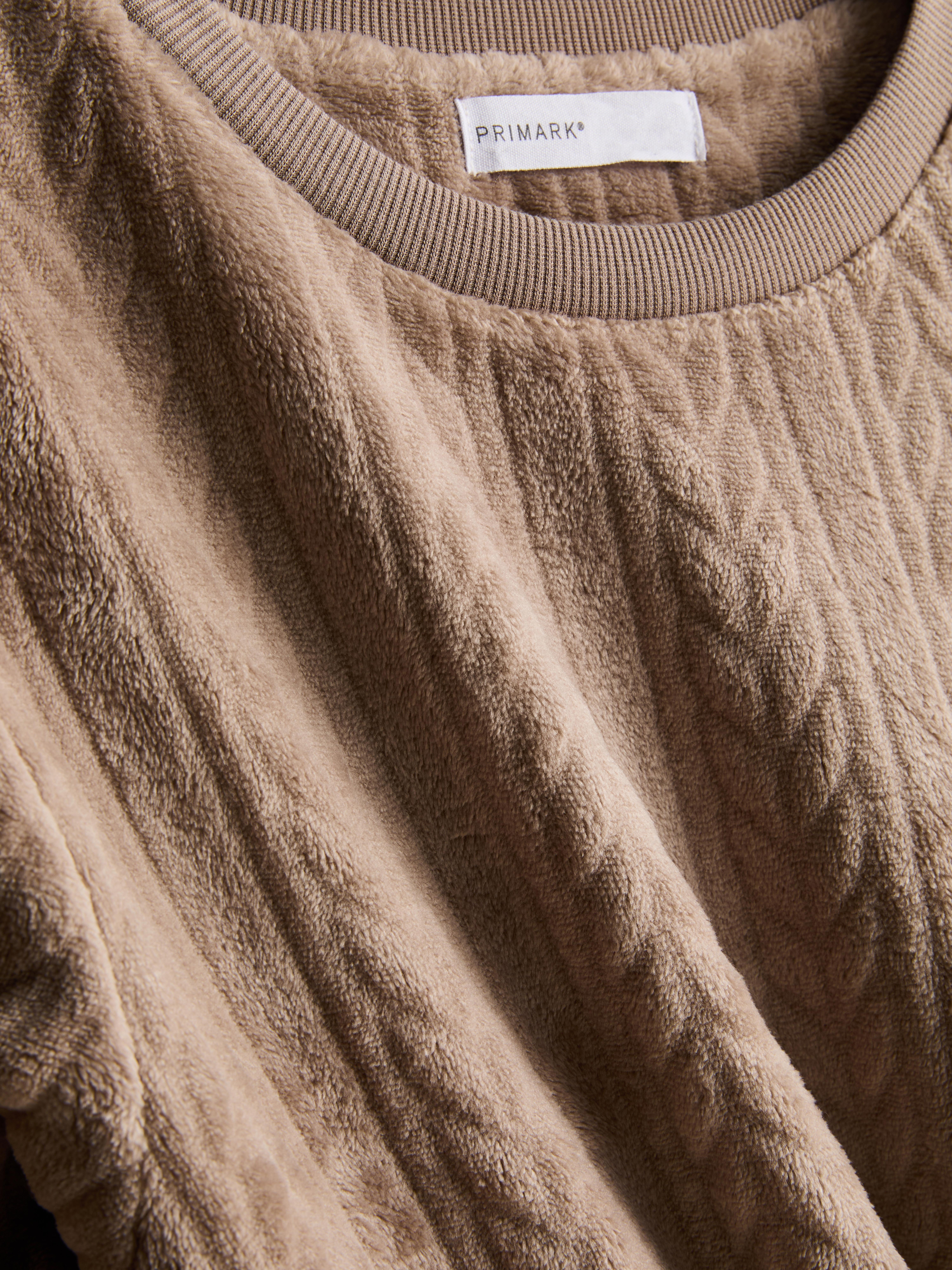 Printed Plush Pyjama Set