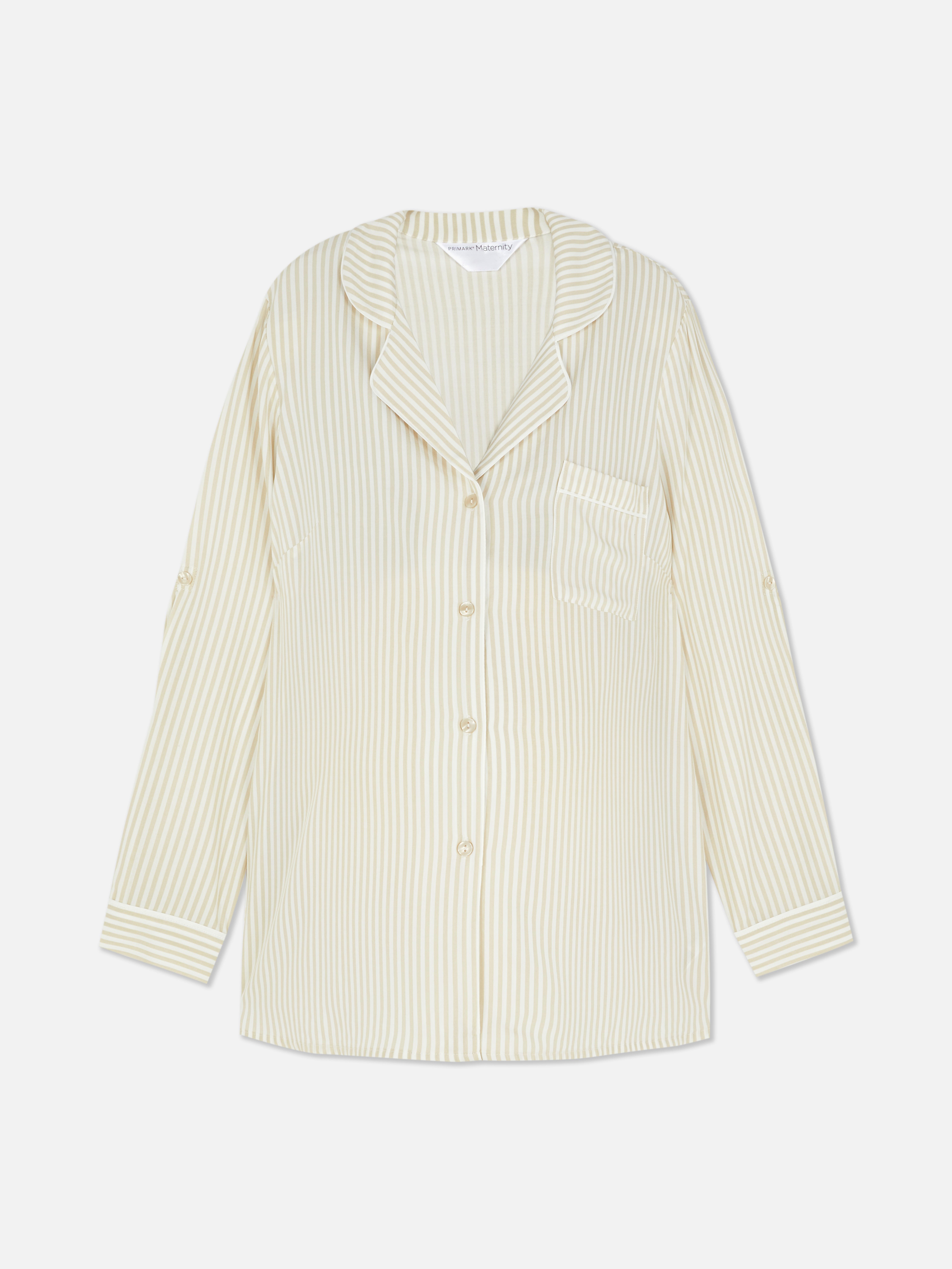 Maternity Striped Pyjama Shirt