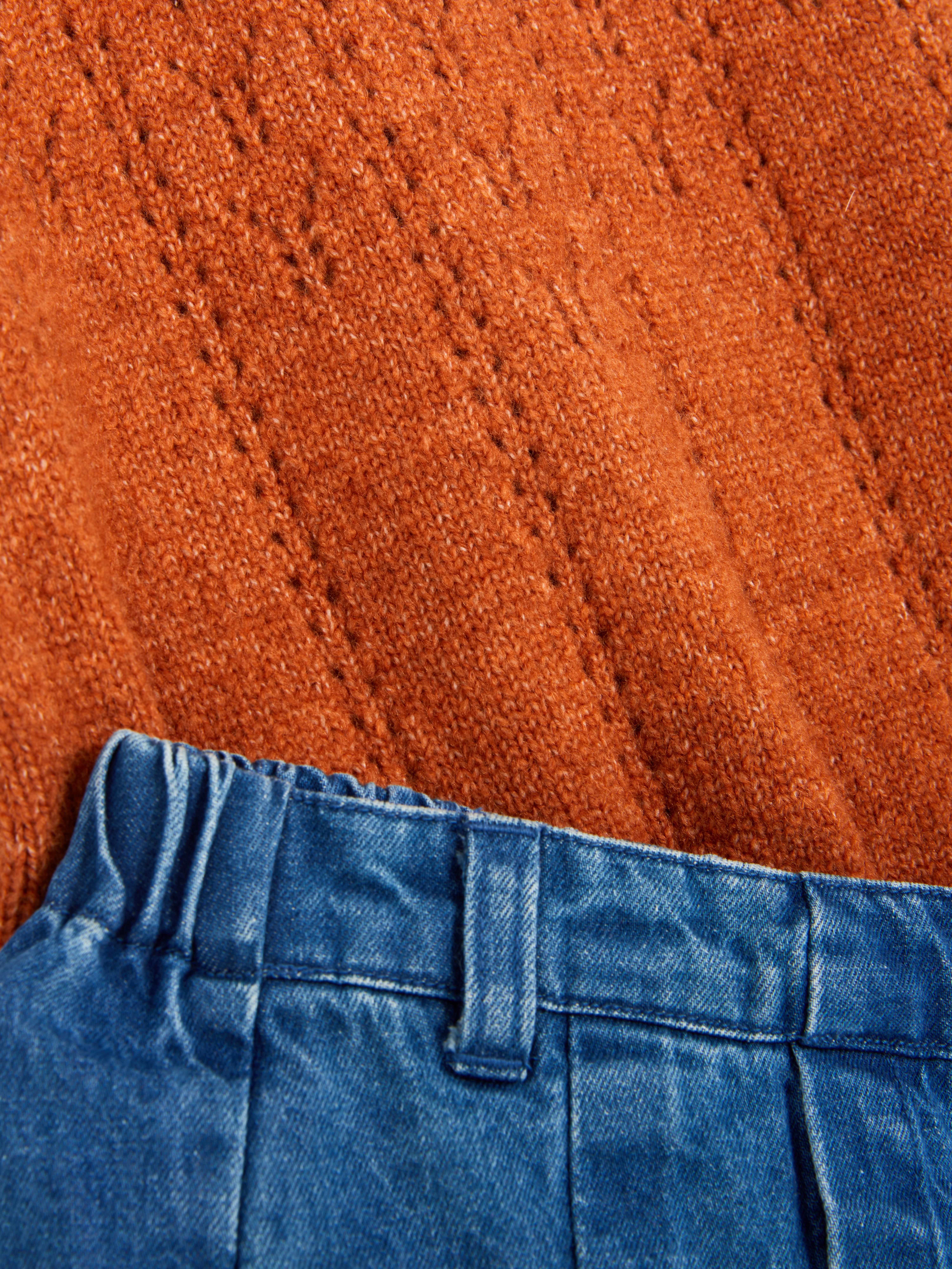 0–36 Monate | 2-in-1-Set aus Pullover mit Bluse und Jeansrock