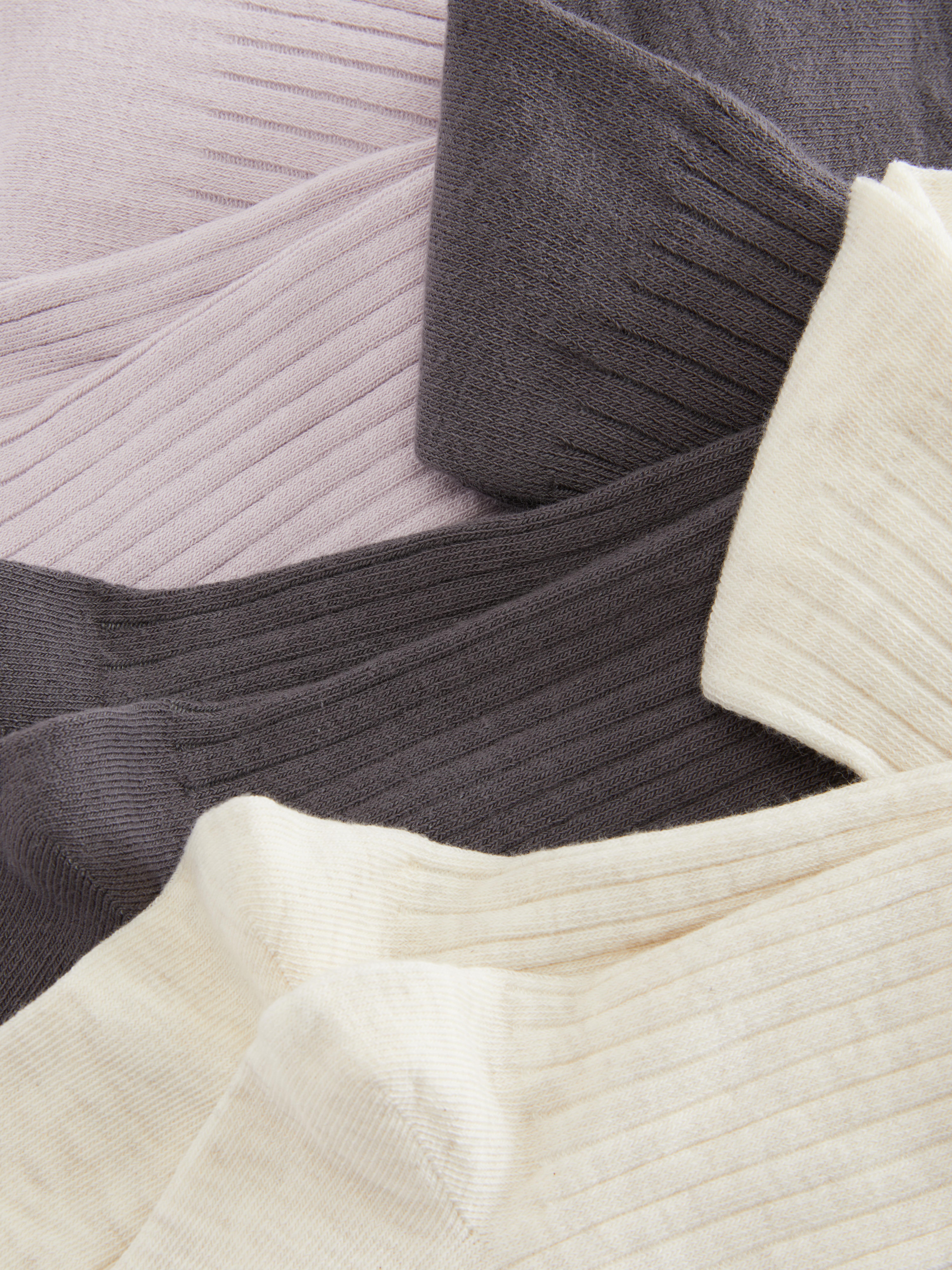 Lot de 3 collants côtelés