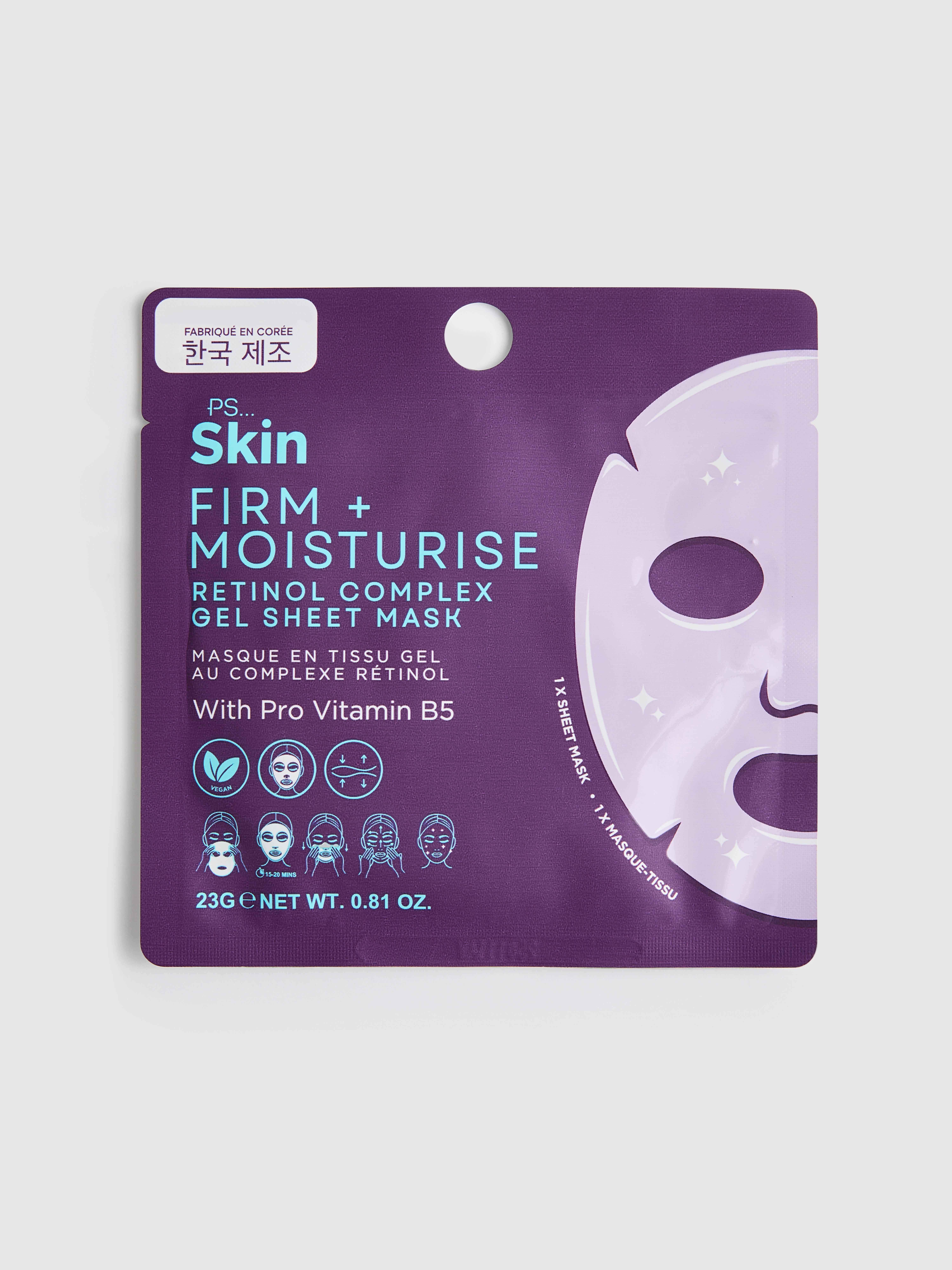 Masque-tissu pour le visage au rétinol PS... Skin