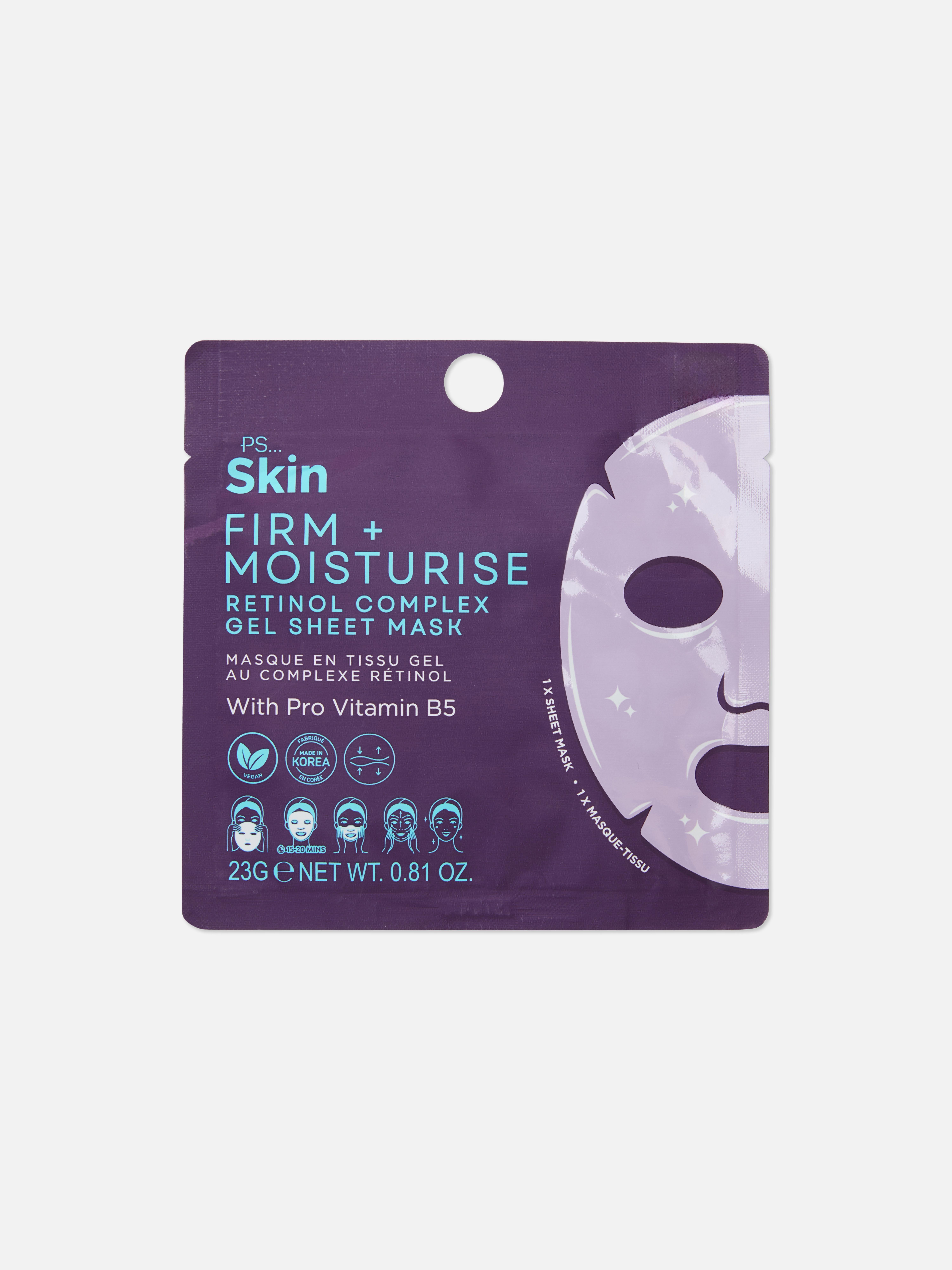 PS... Skin Textilná gélová maska s retinolom