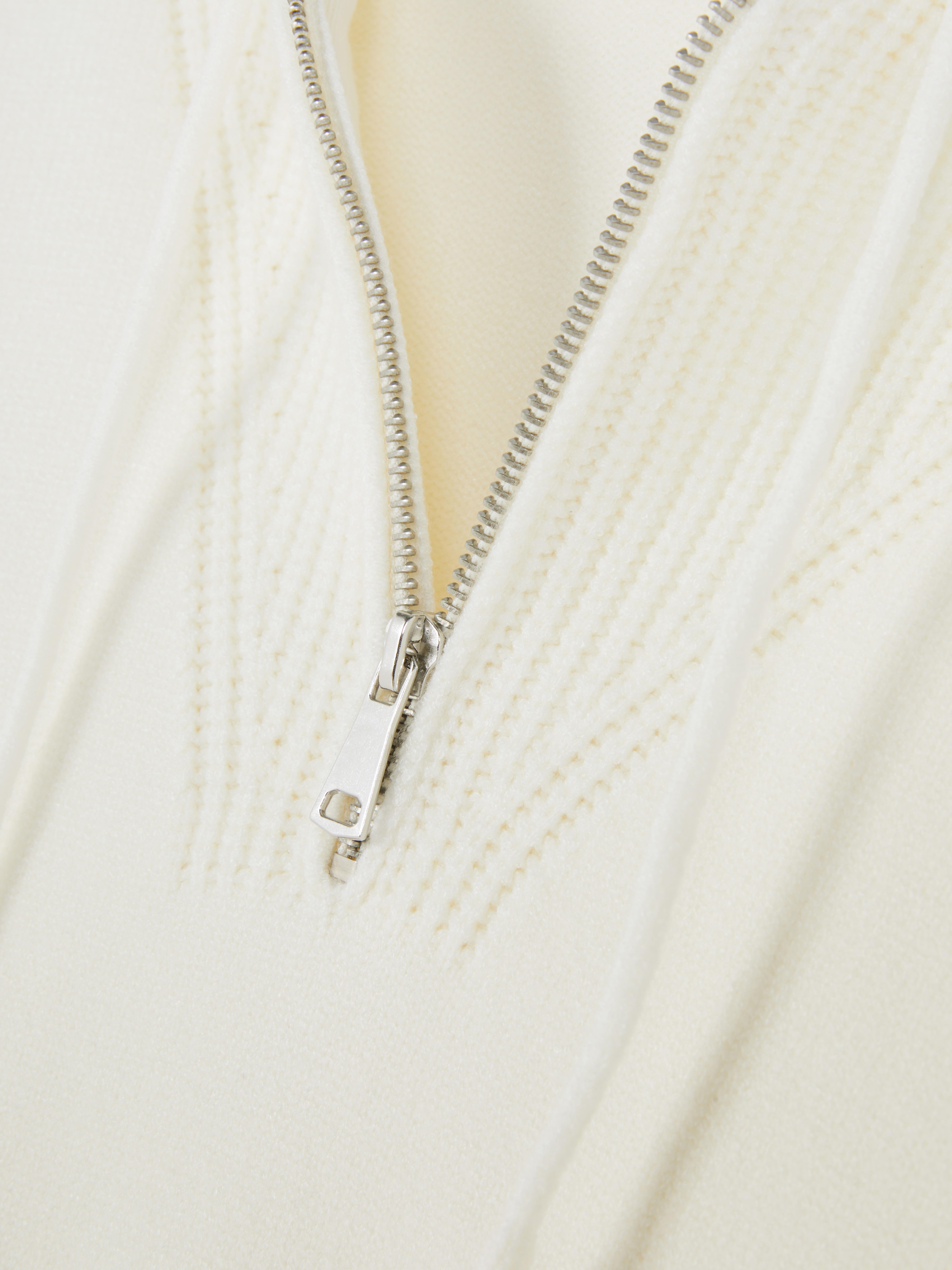 Felpa con cappuccio e mezza-zip compatta