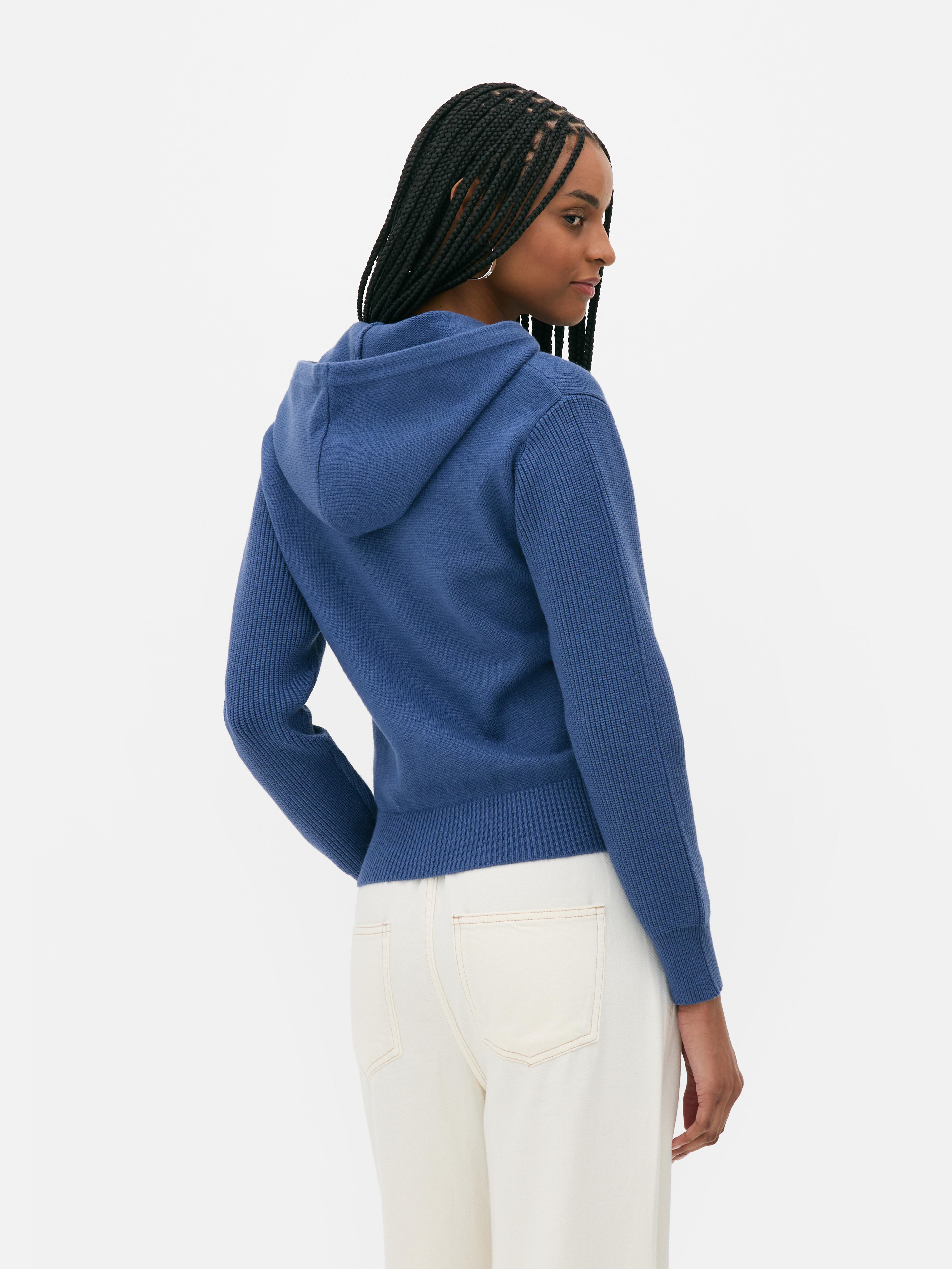 Felpa con cappuccio e mezza-zip compatta