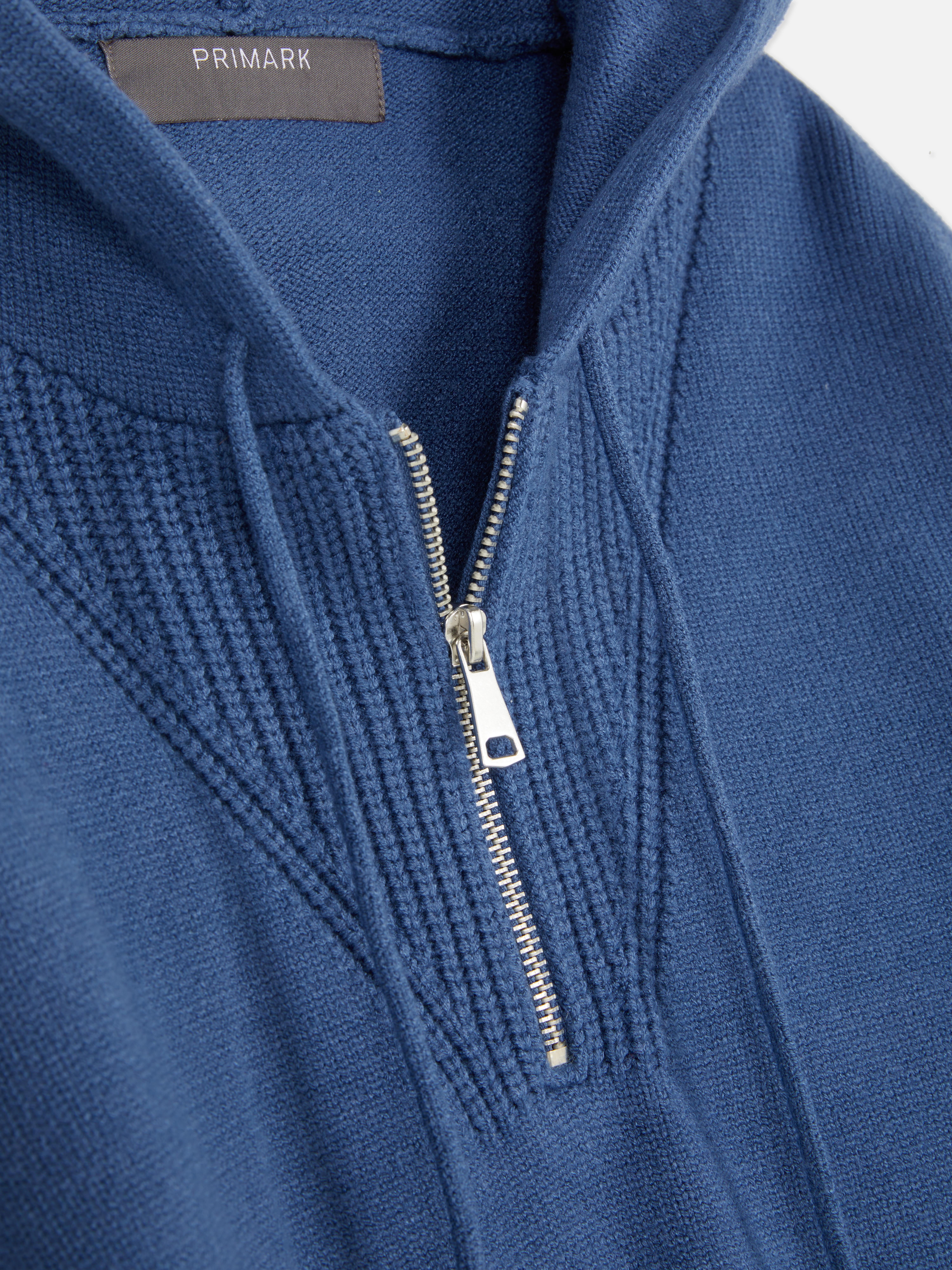 Felpa con cappuccio e mezza-zip compatta
