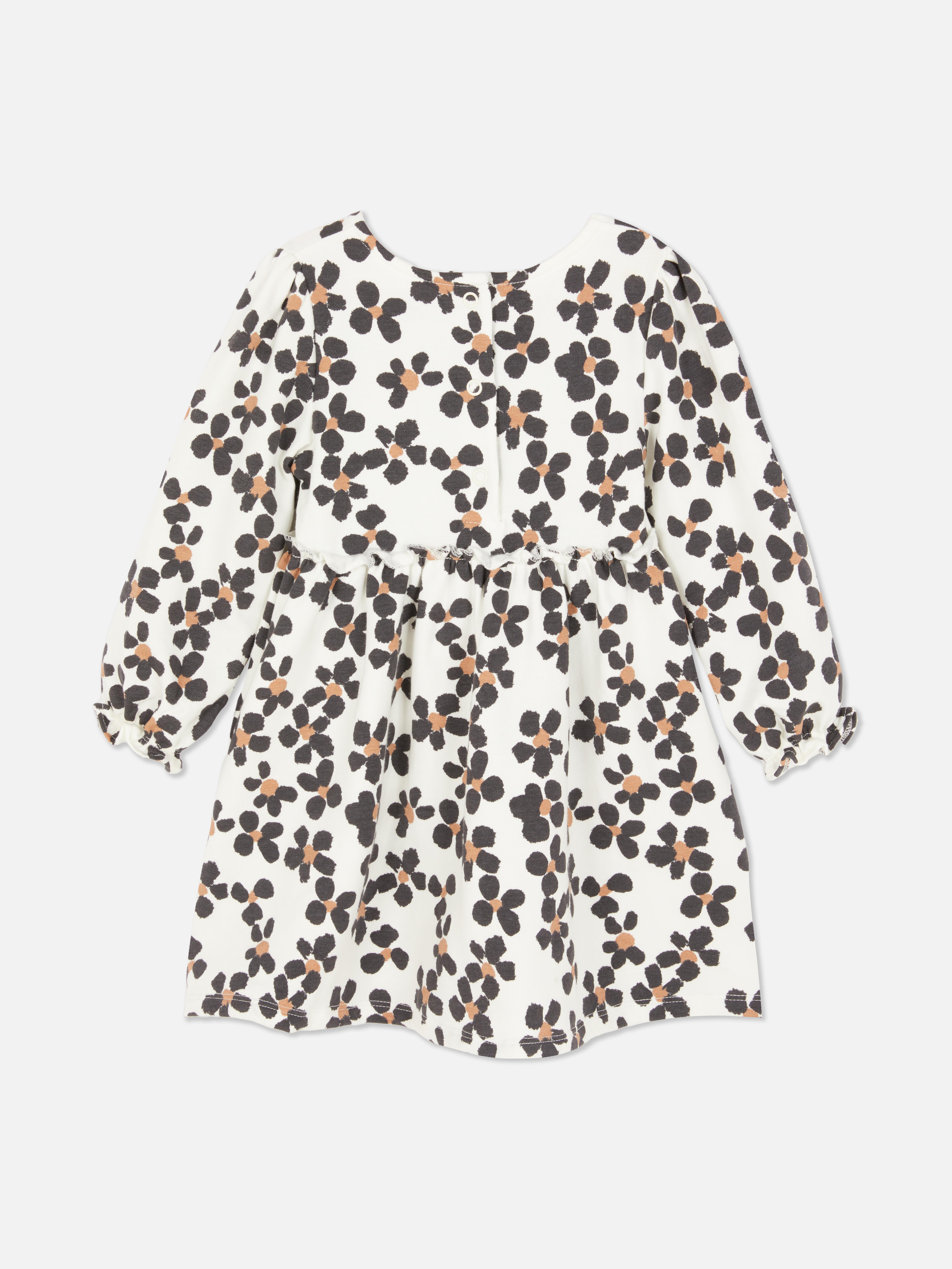 0-36 mois | Robe sweat-shirt à motif floral