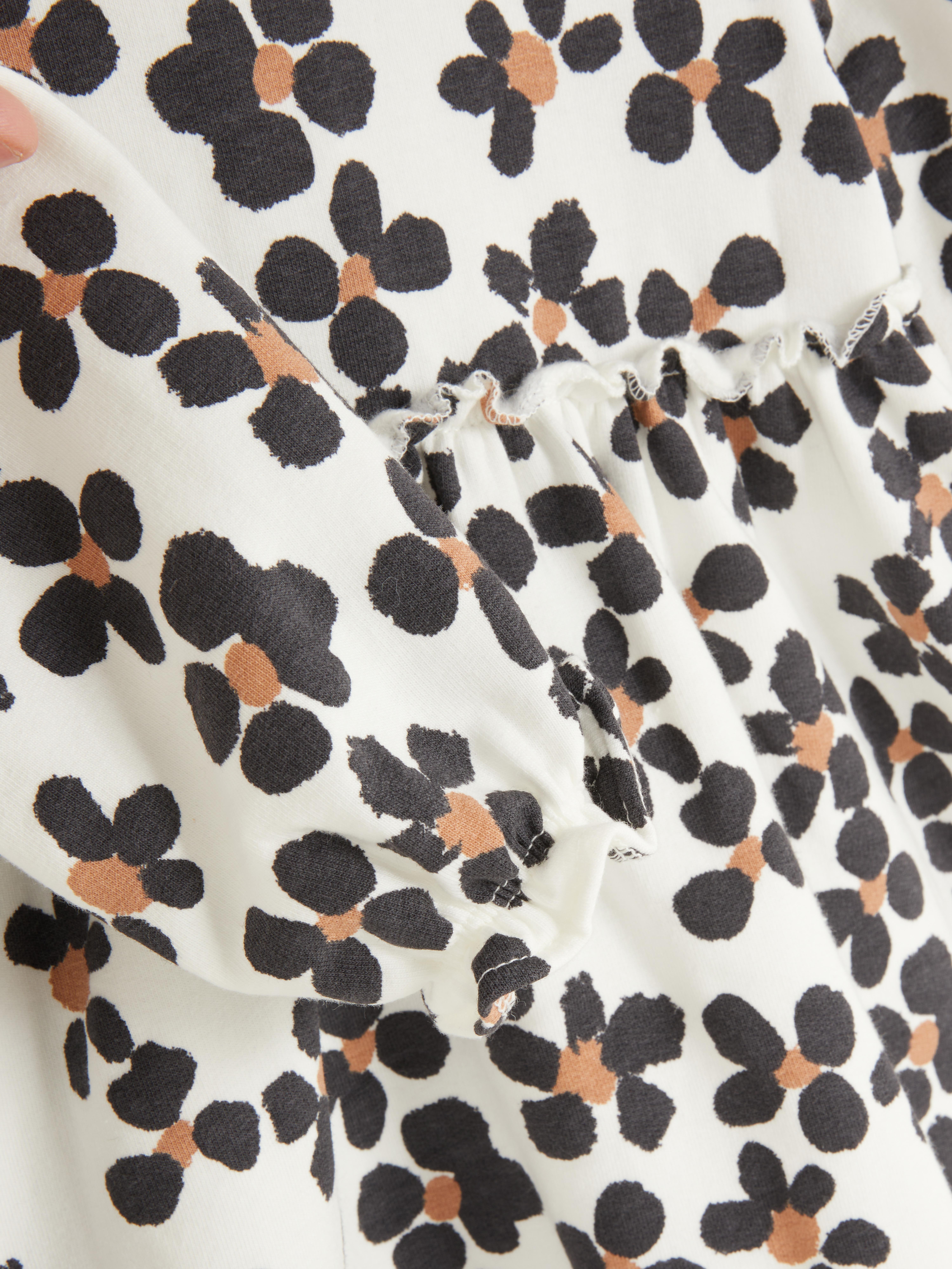 0-36 mois | Robe sweat-shirt à motif floral