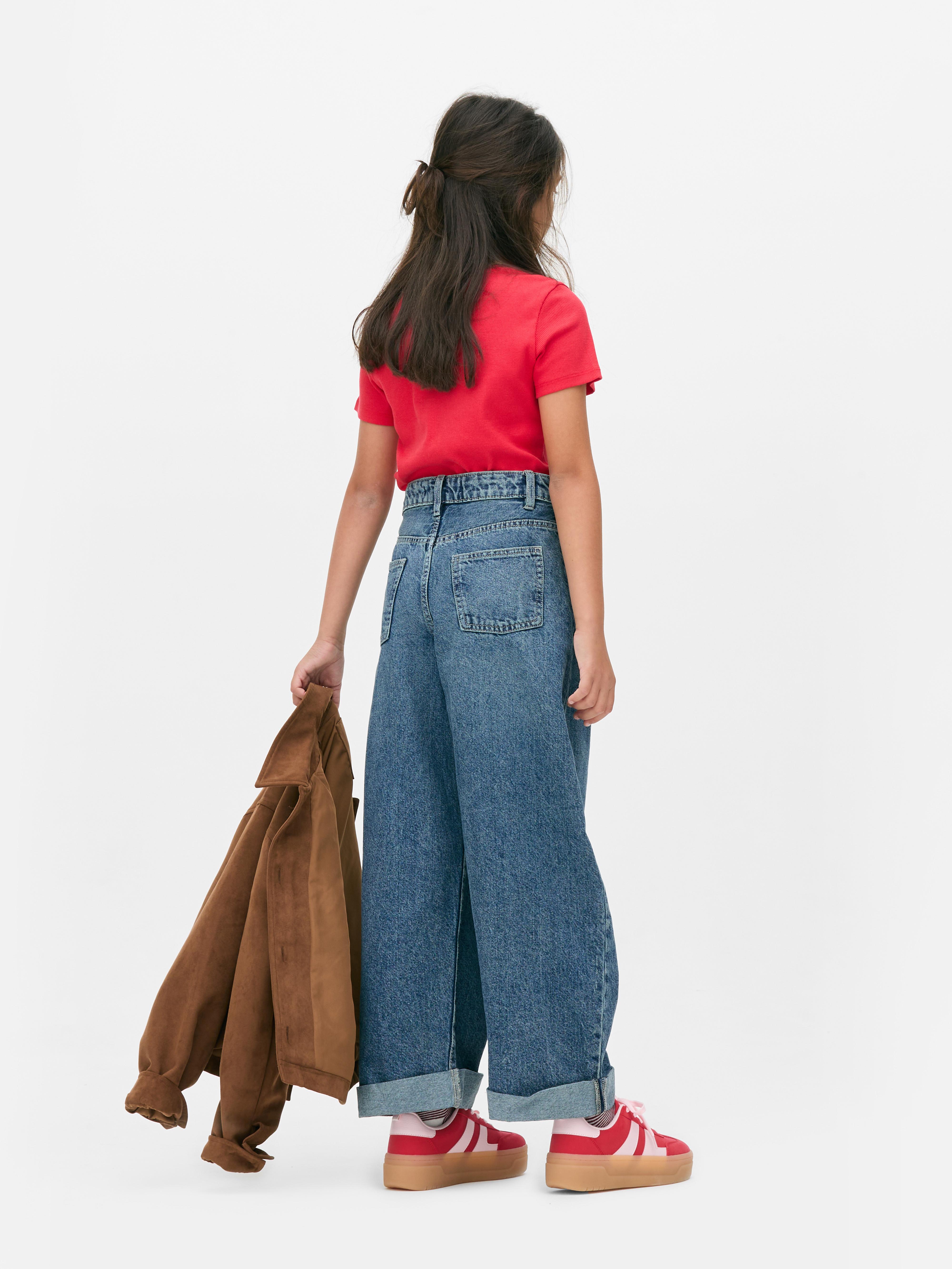7-15yrs | Barrel Leg Jeans