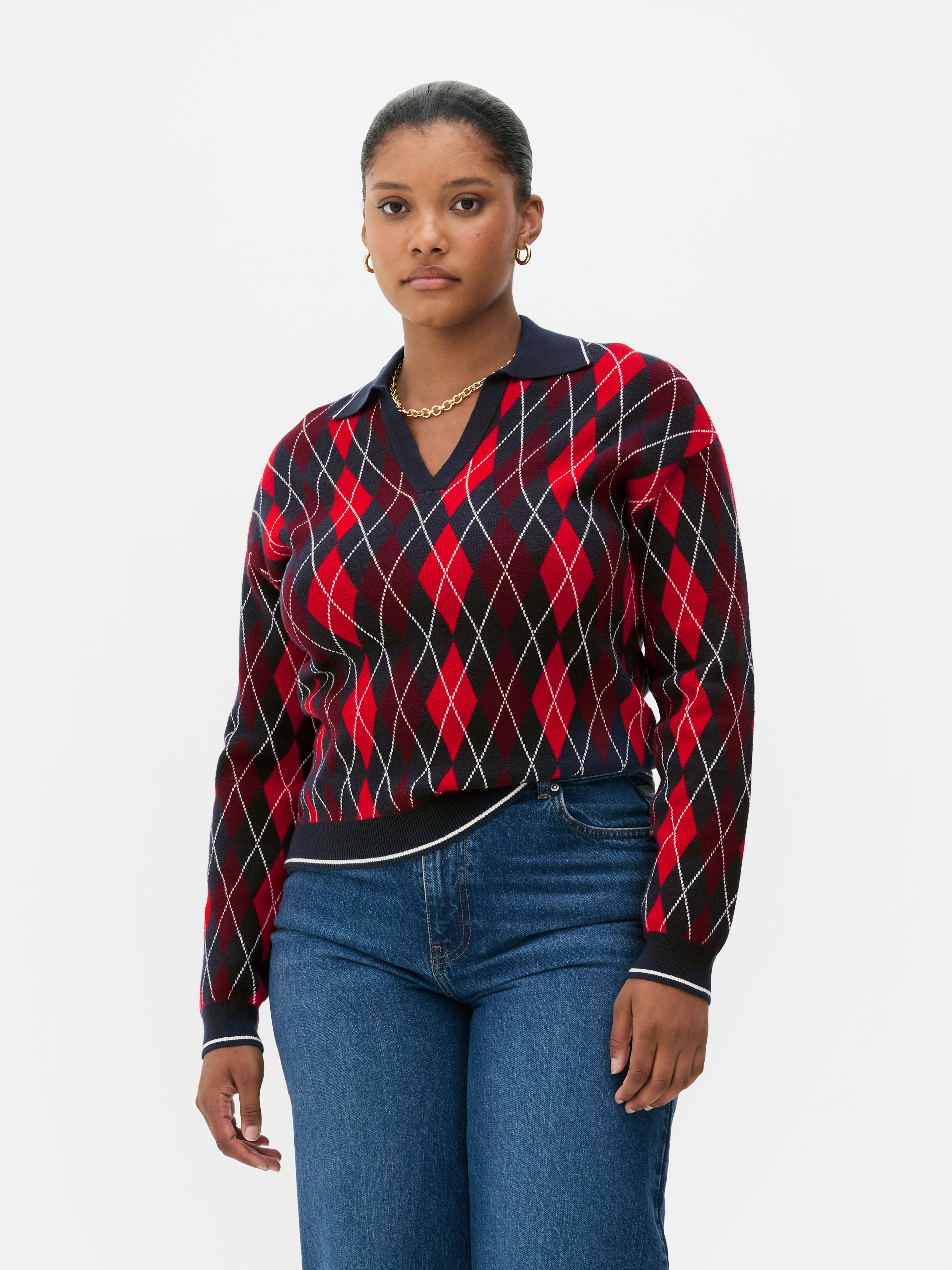 Argyle Polo Sweater