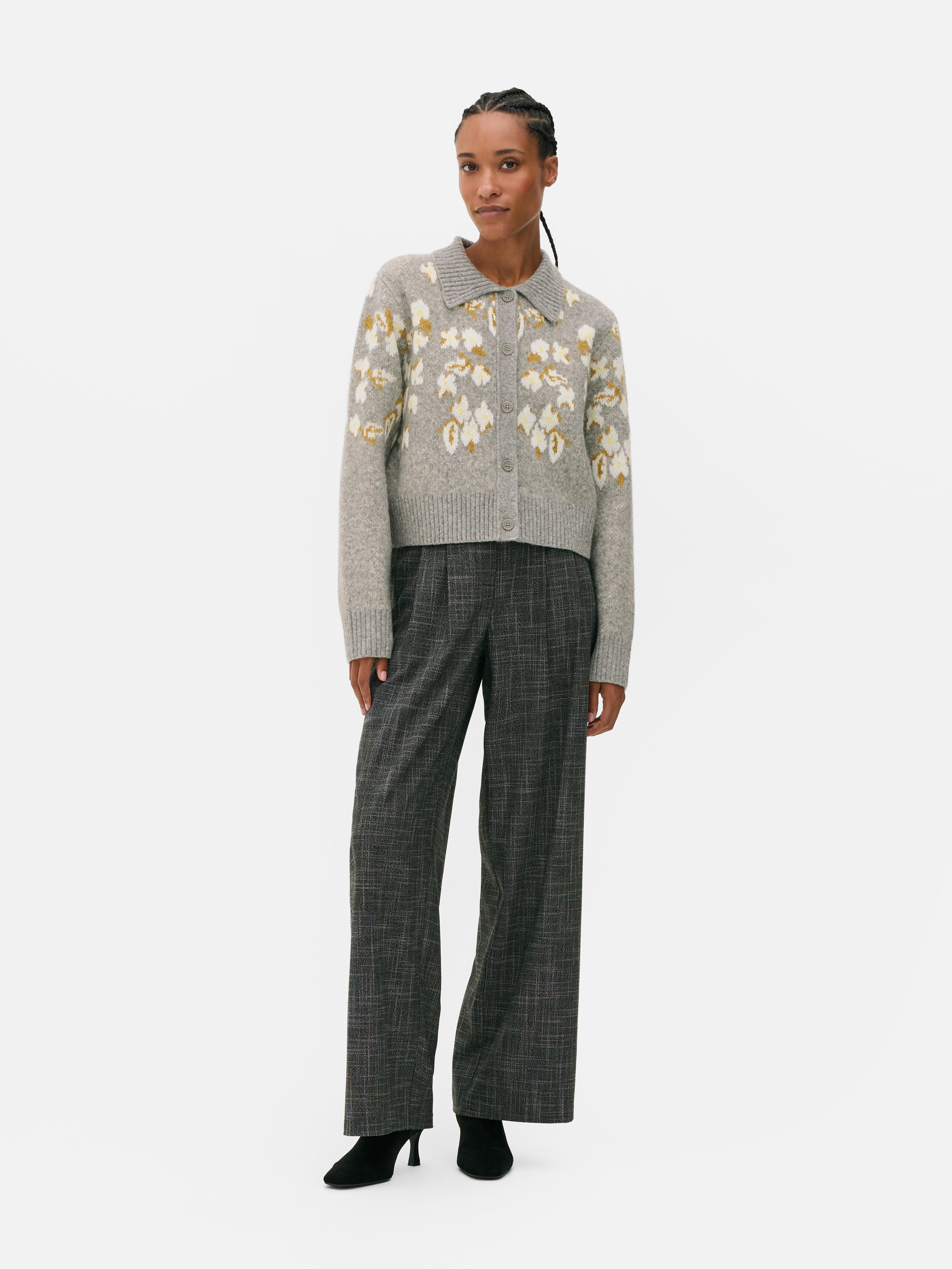 カーディガン BAL JACQUARD RAMIE CARDIGAN Beige knitted cardigan | Gaudì