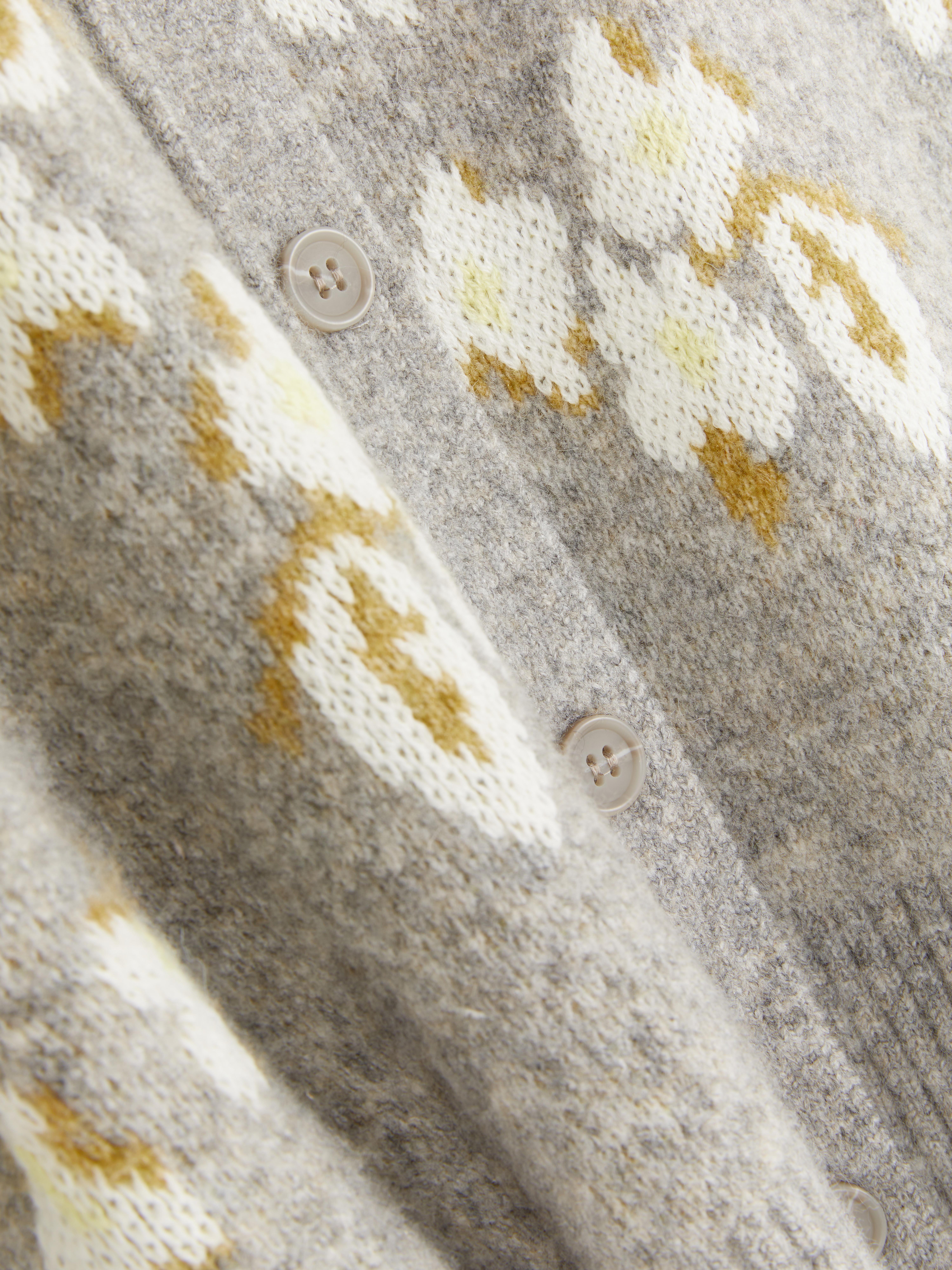 Cárdigan floral de jacquard