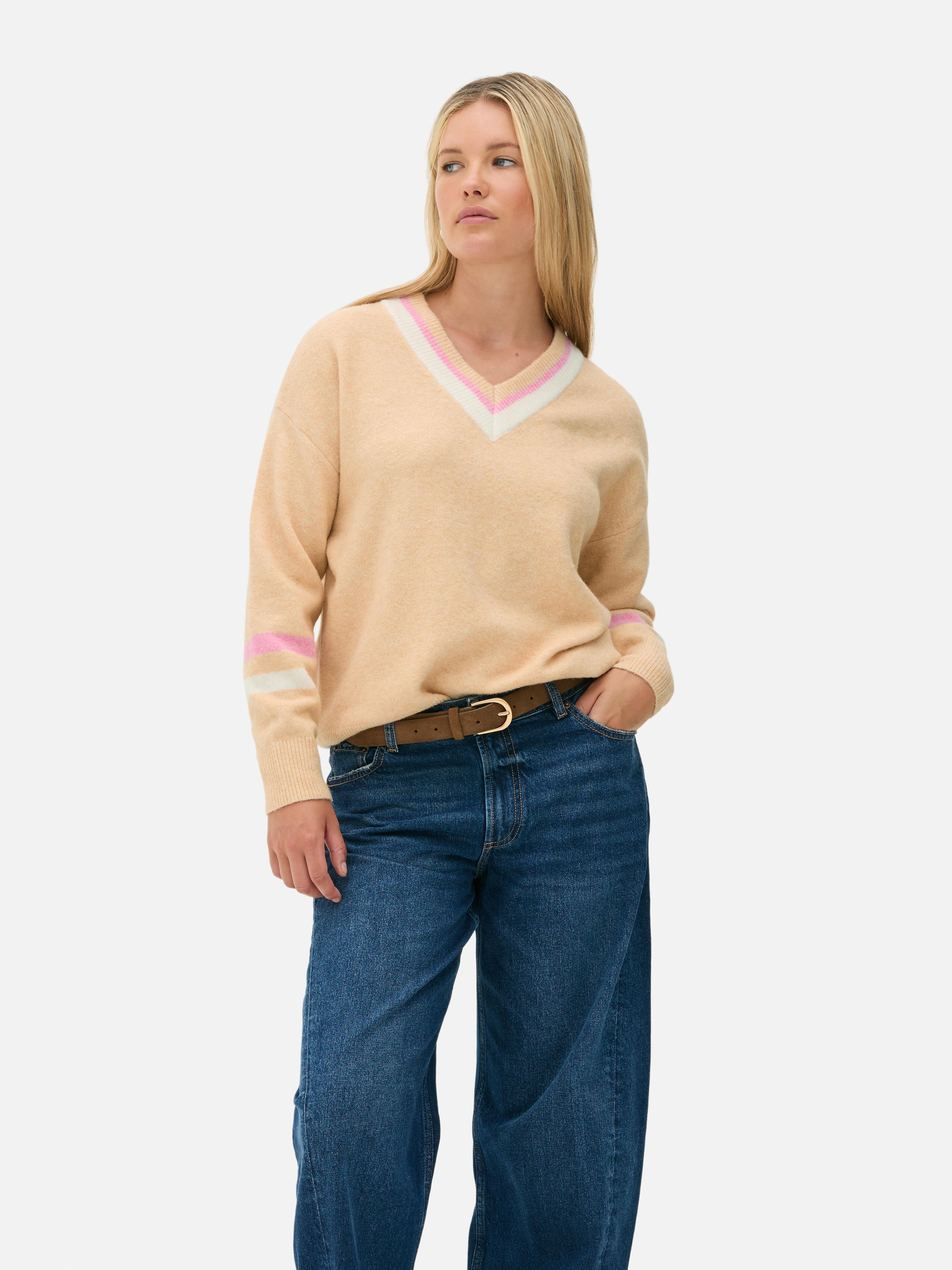 V-Neck Jumper Yellow