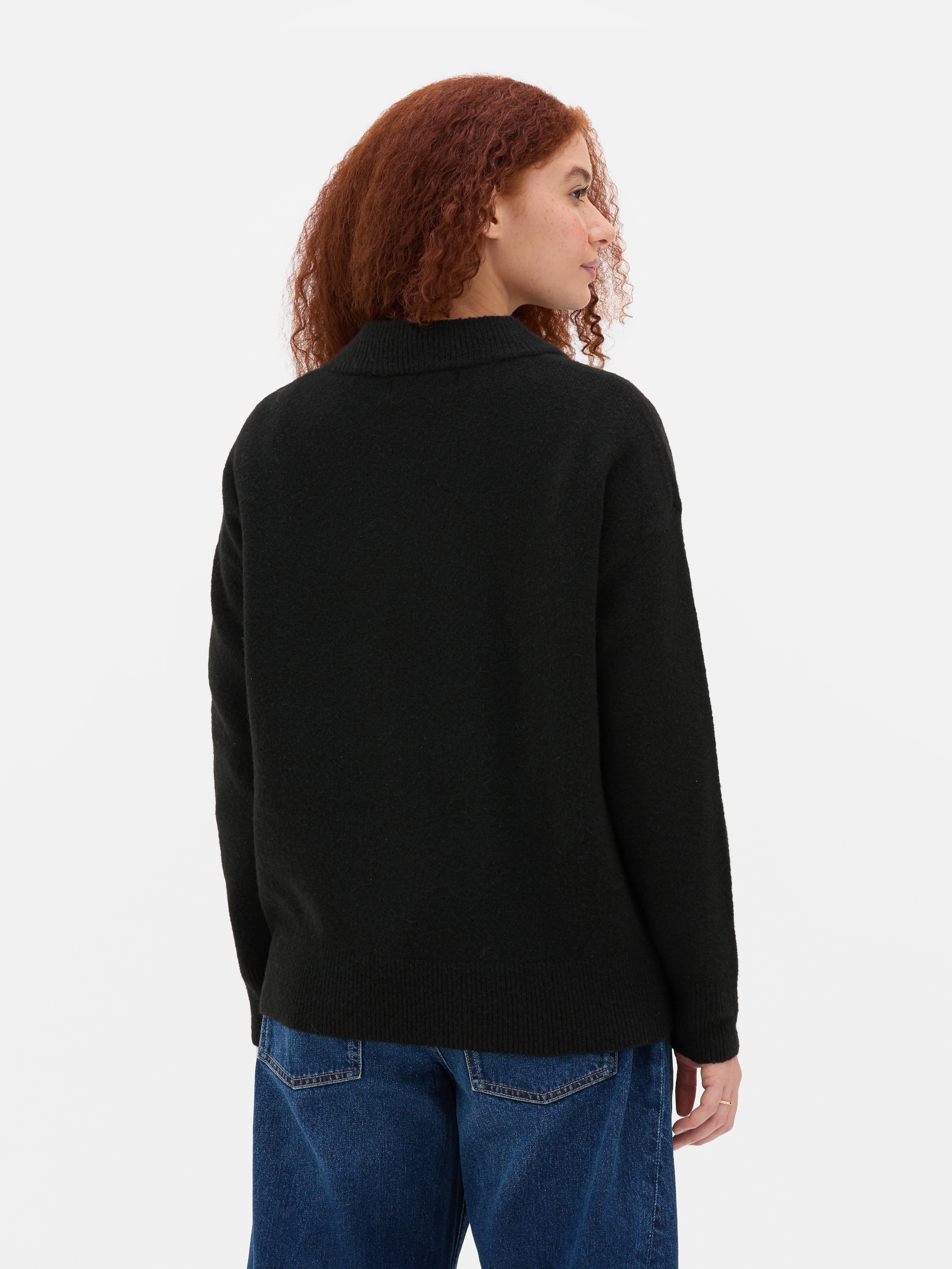 Jersey con cuello de pico