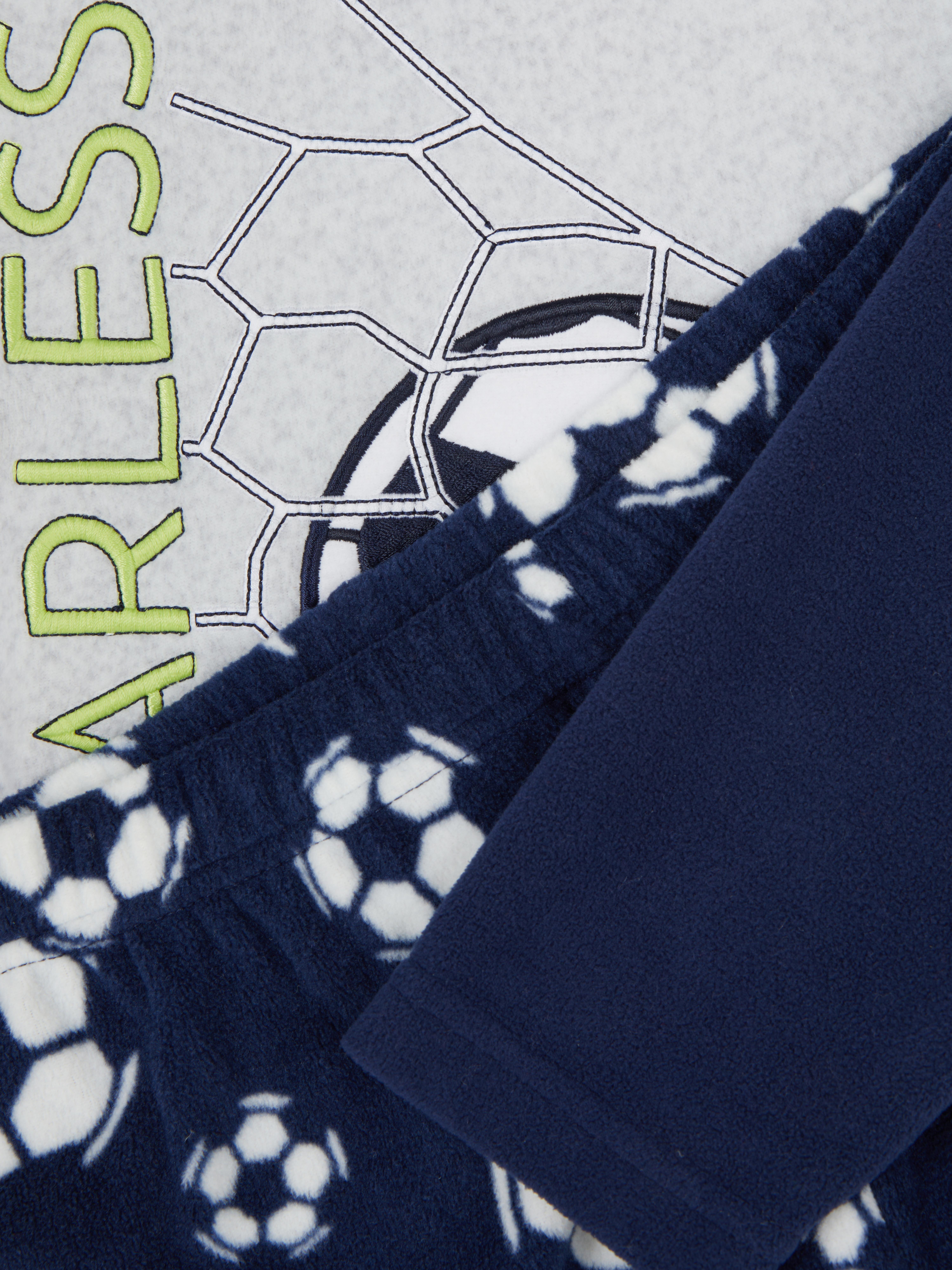 7-15yrs | Football Graphic Fleece Pajamas