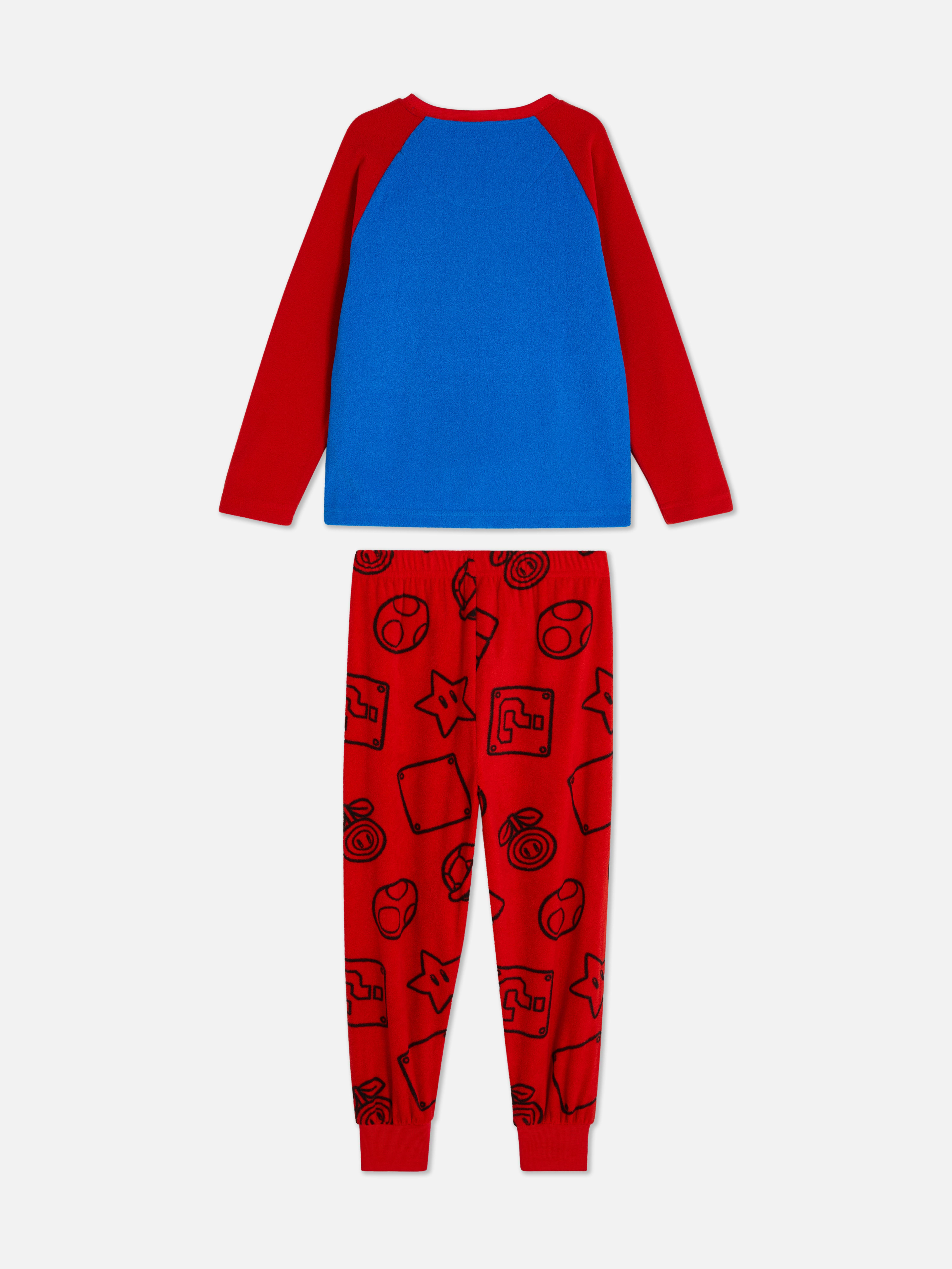 Boys Blue 7-15yrs | Super Mario World Fleece Pajamas