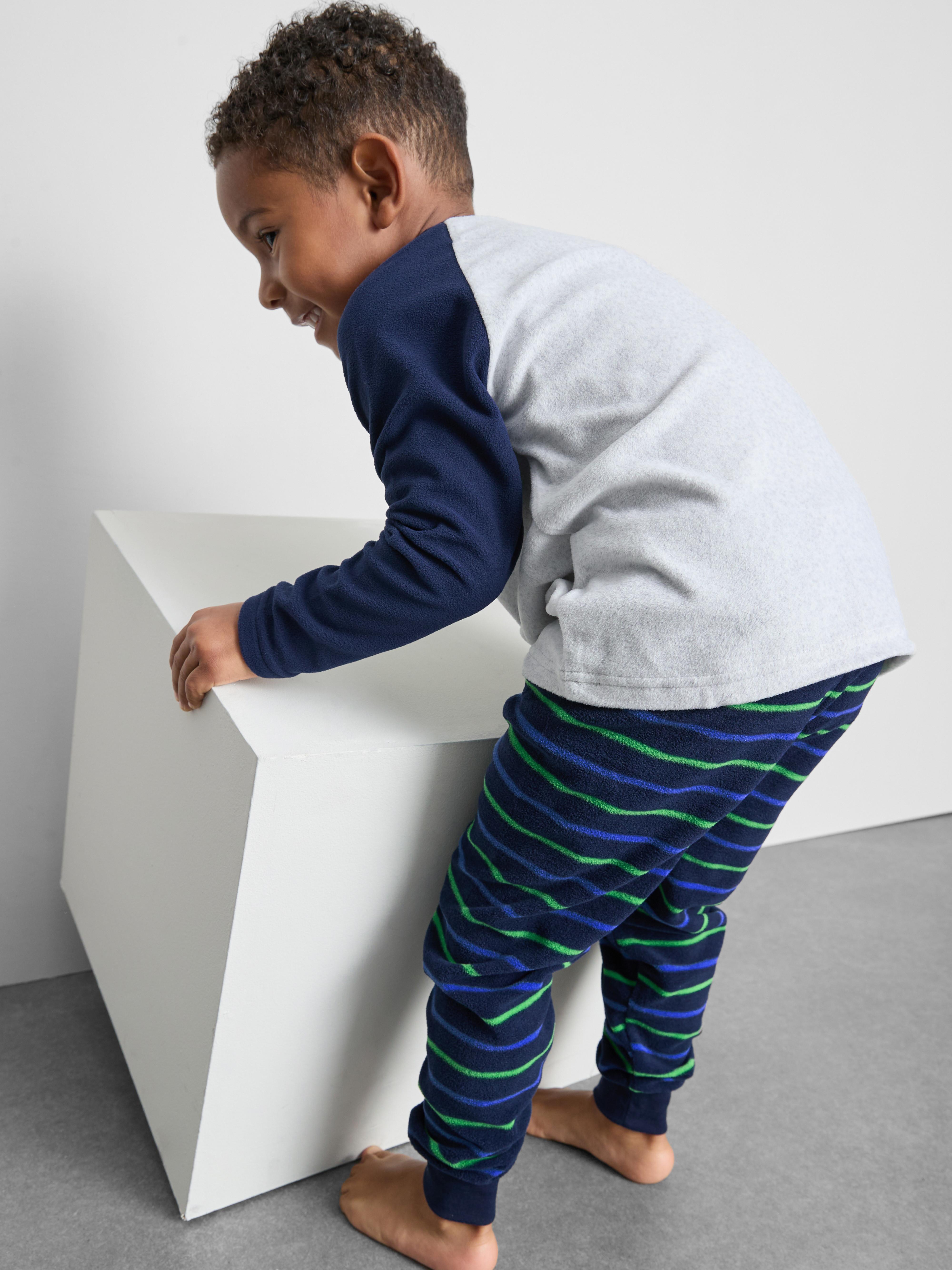 1.5-8yrs | Dinosaur Graphic Fleece Pajamas