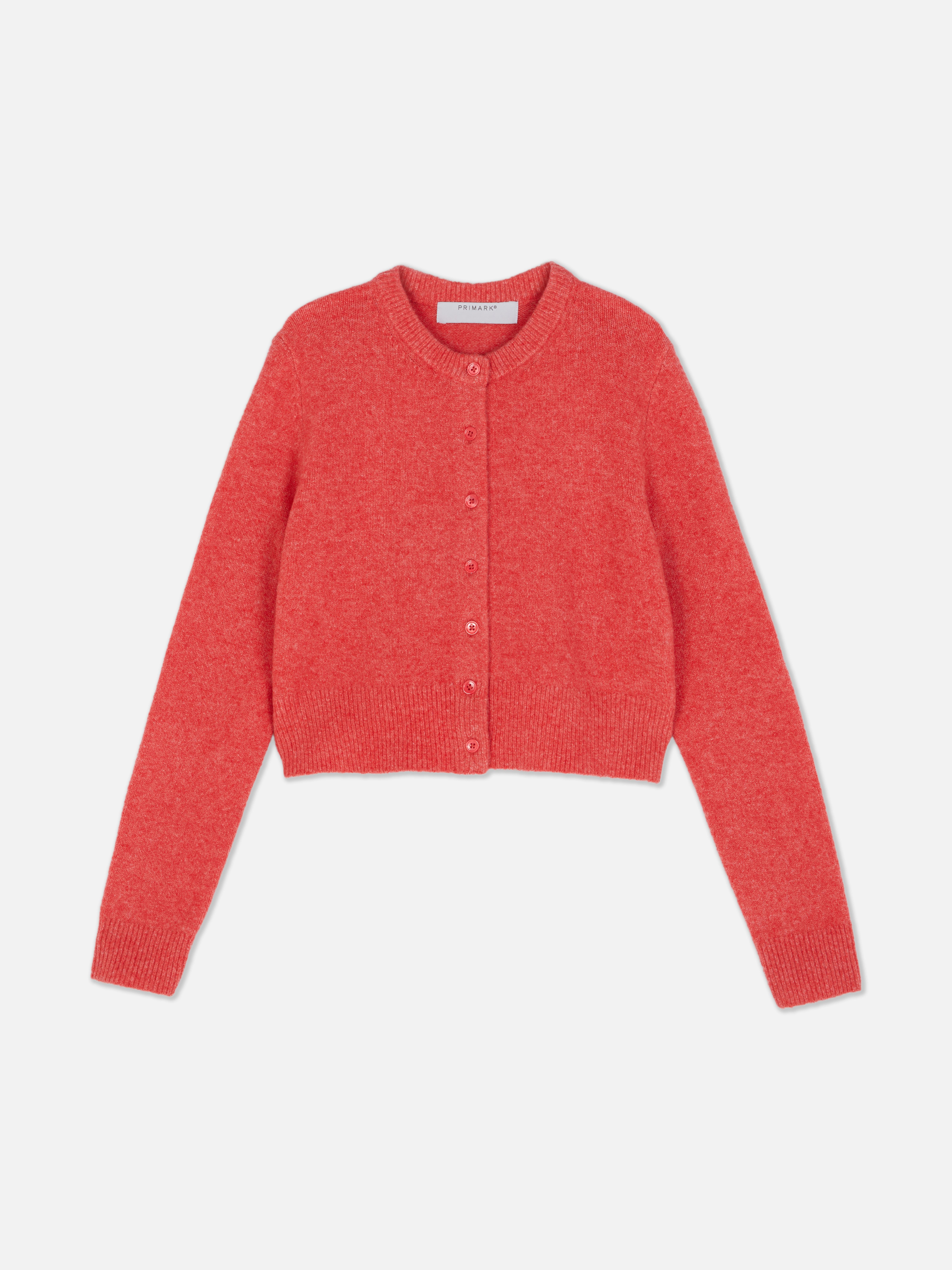 Kurzer Cardigan mit Rundhalsausschnitt