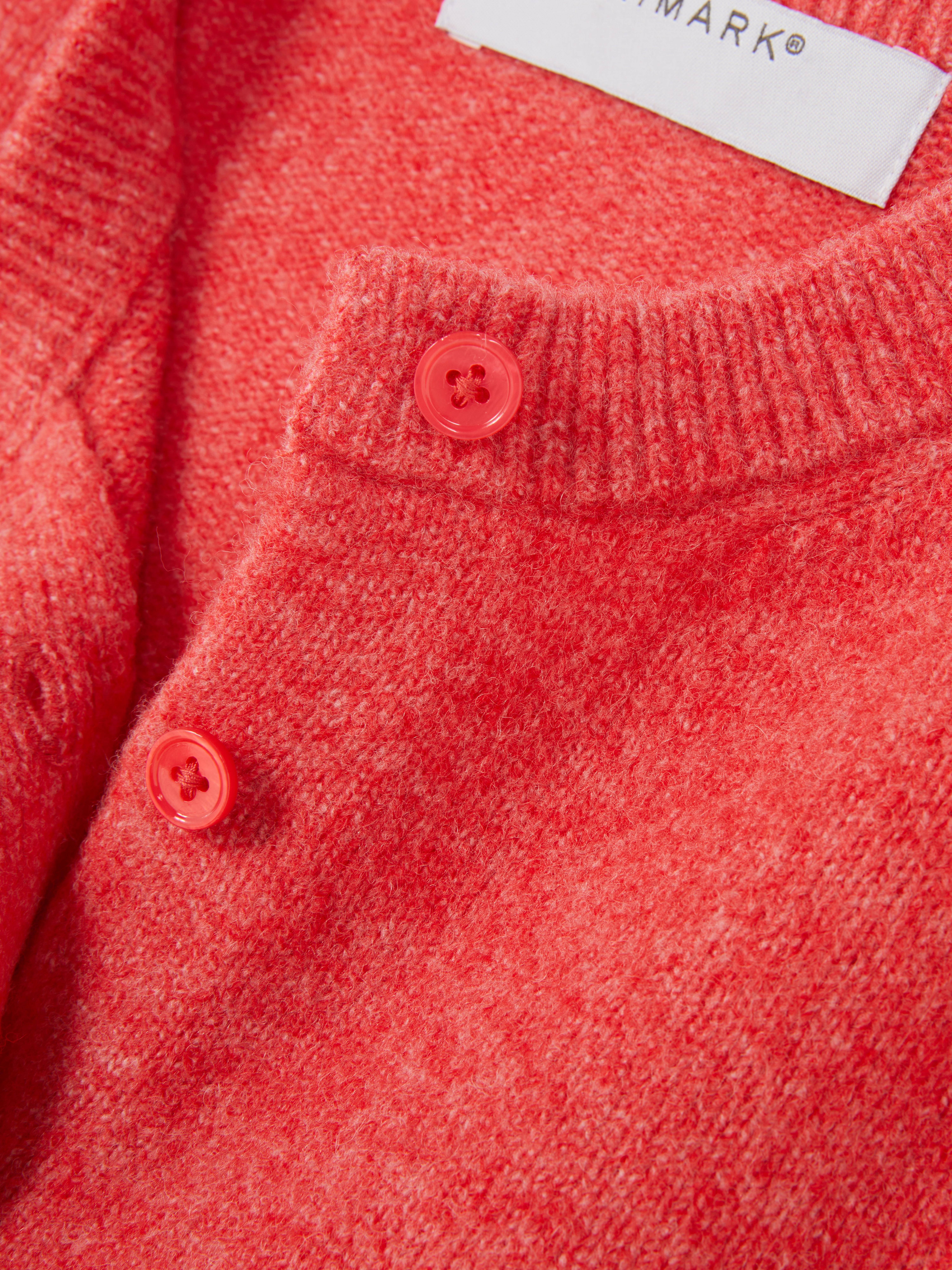 Kurzer Cardigan mit Rundhalsausschnitt