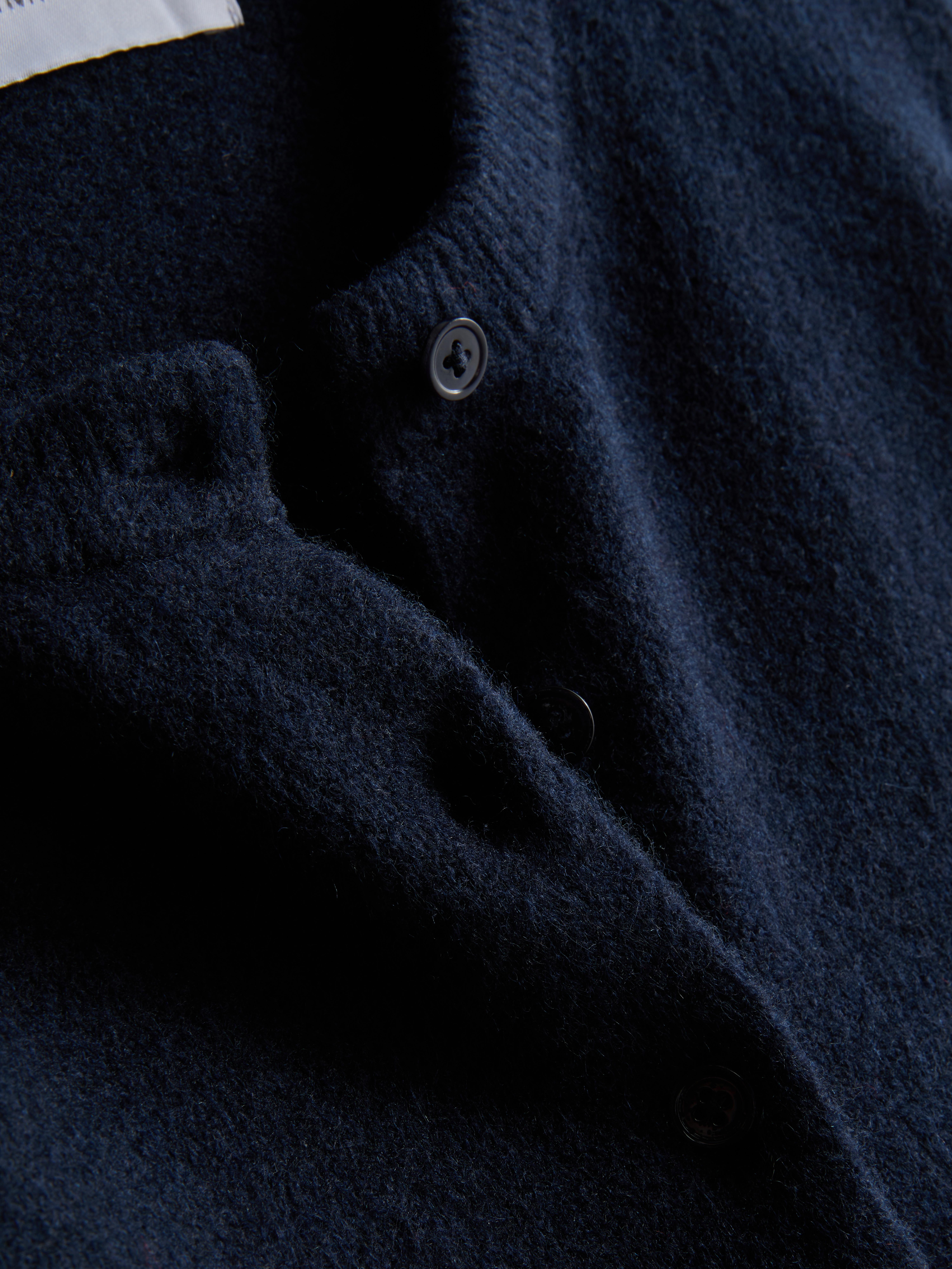 Cropped Crew Neck Cardigan